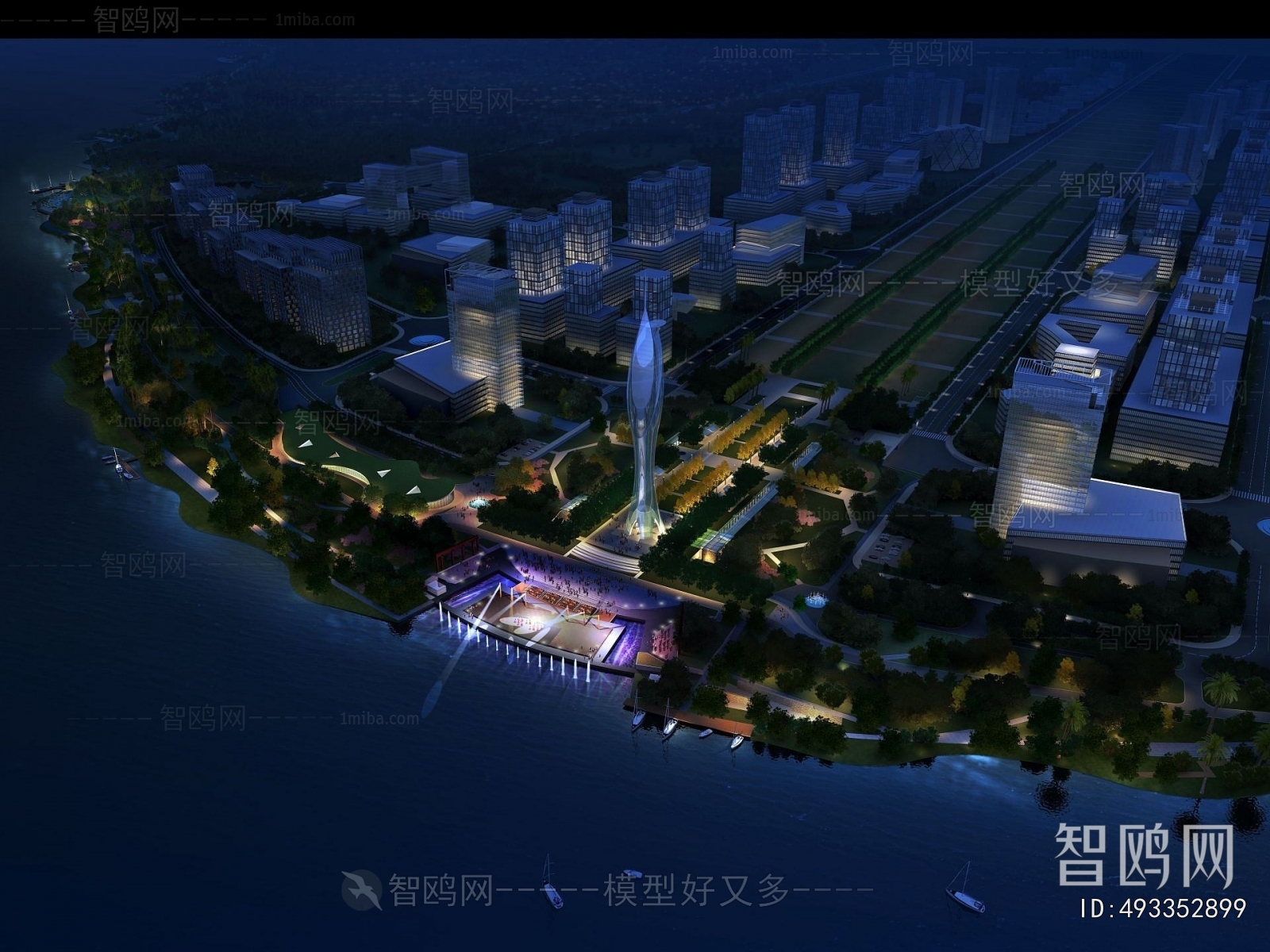 Modern Architectural Bird's-eye View Planning