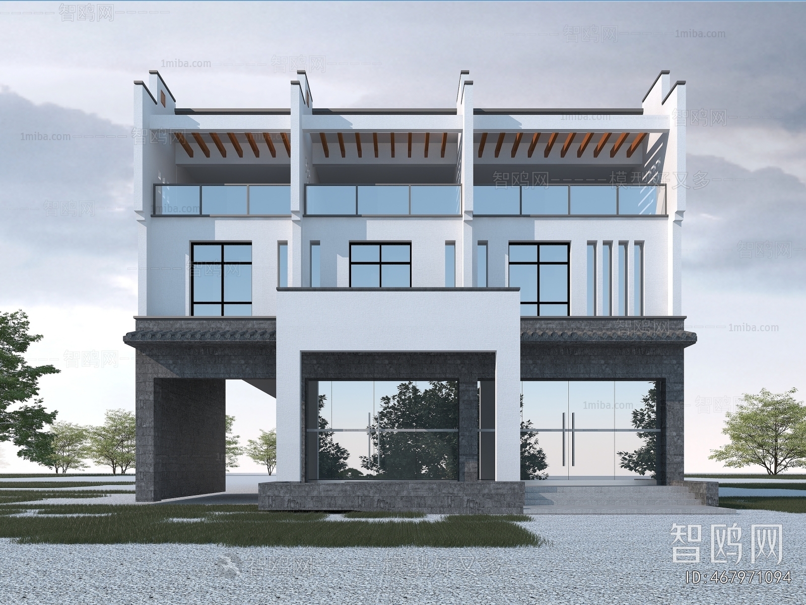 Chinese Style Public Building