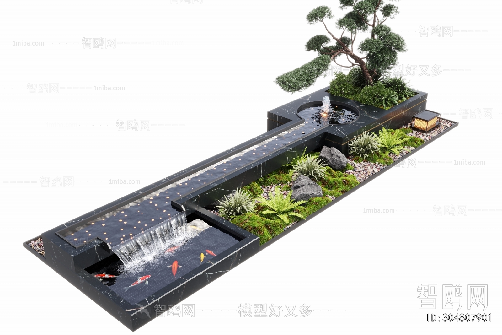 Modern Rockery Waterscape