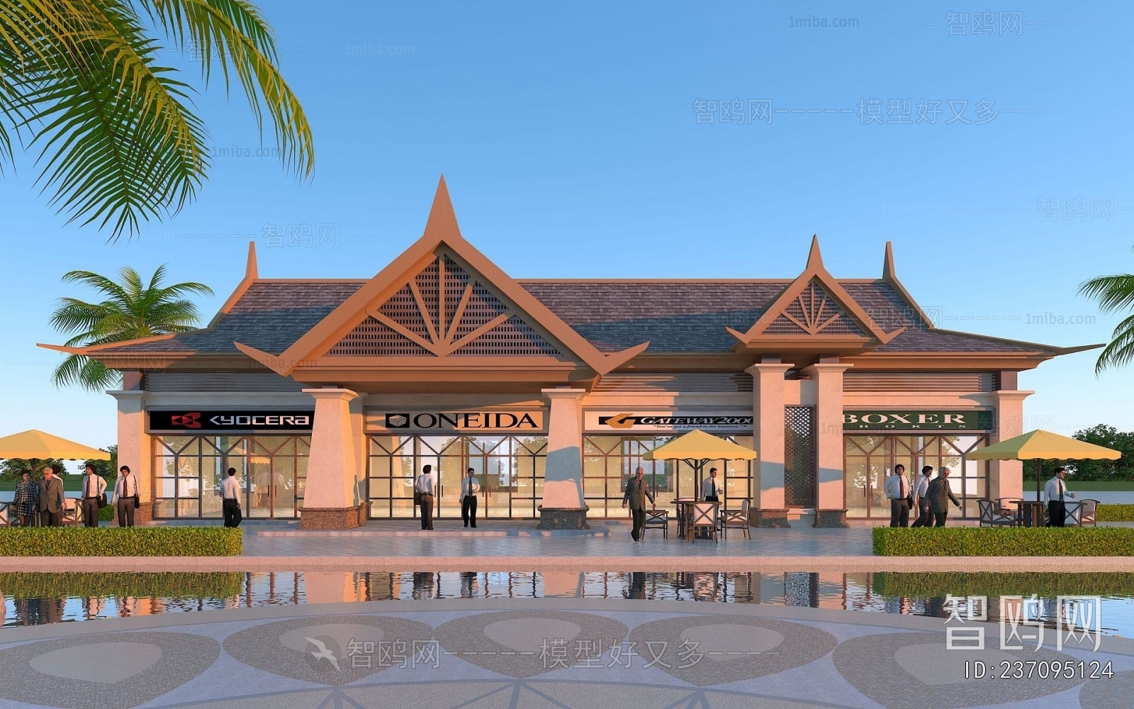 Southeast Asian Style Commercial Street