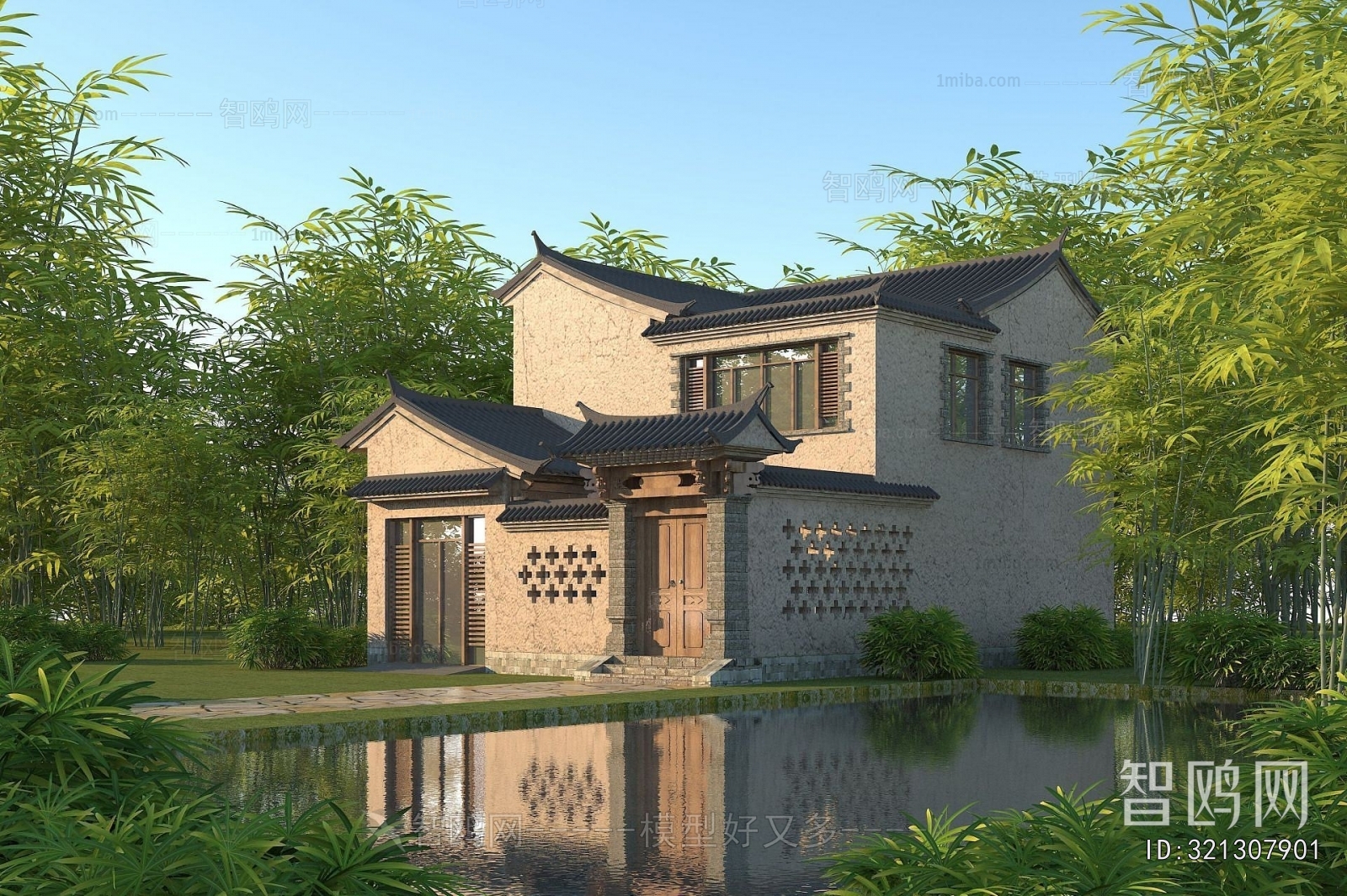 Chinese Style Villa Appearance