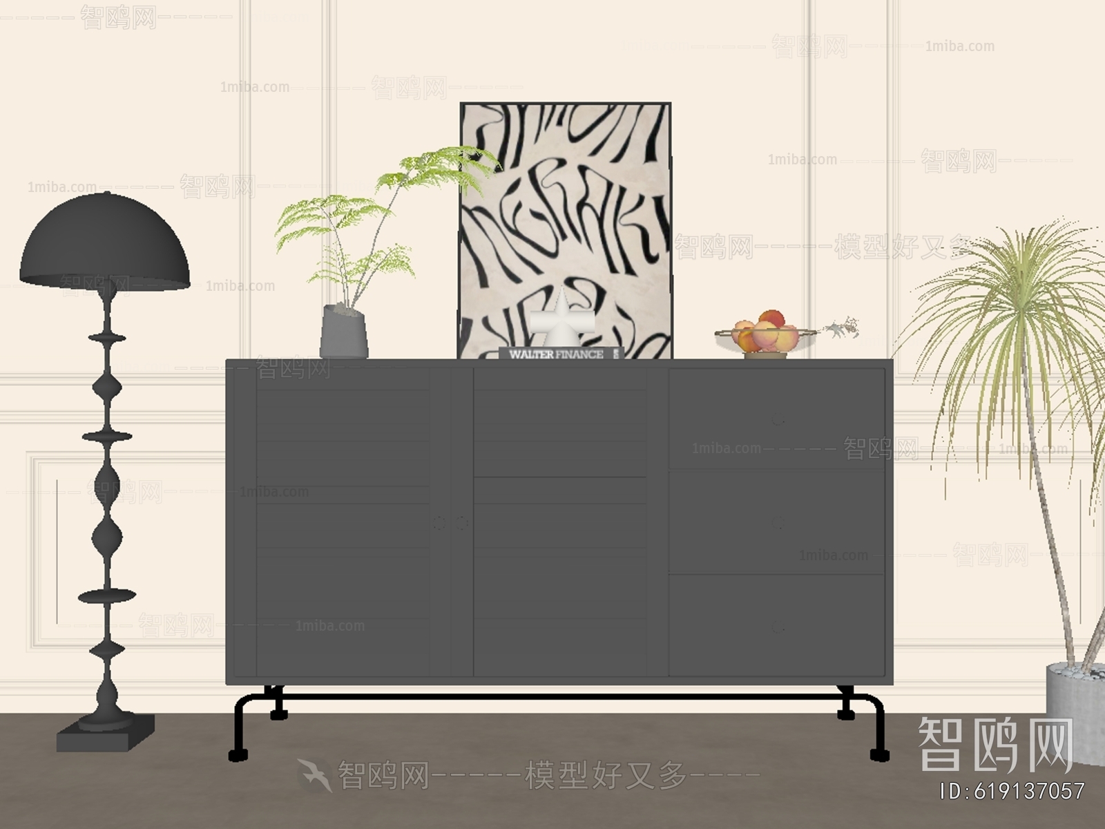 French Style Side Cabinet/Entrance Cabinet