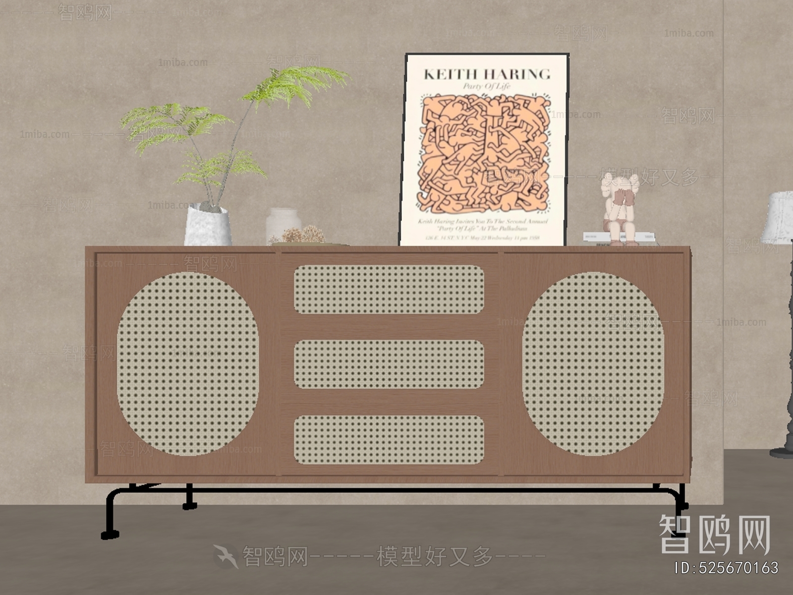 Wabi-sabi Style Side Cabinet/Entrance Cabinet