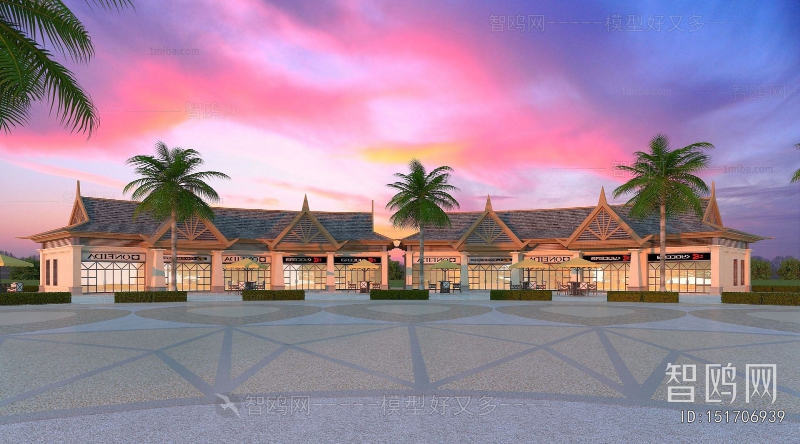 Southeast Asian Style Commercial Street