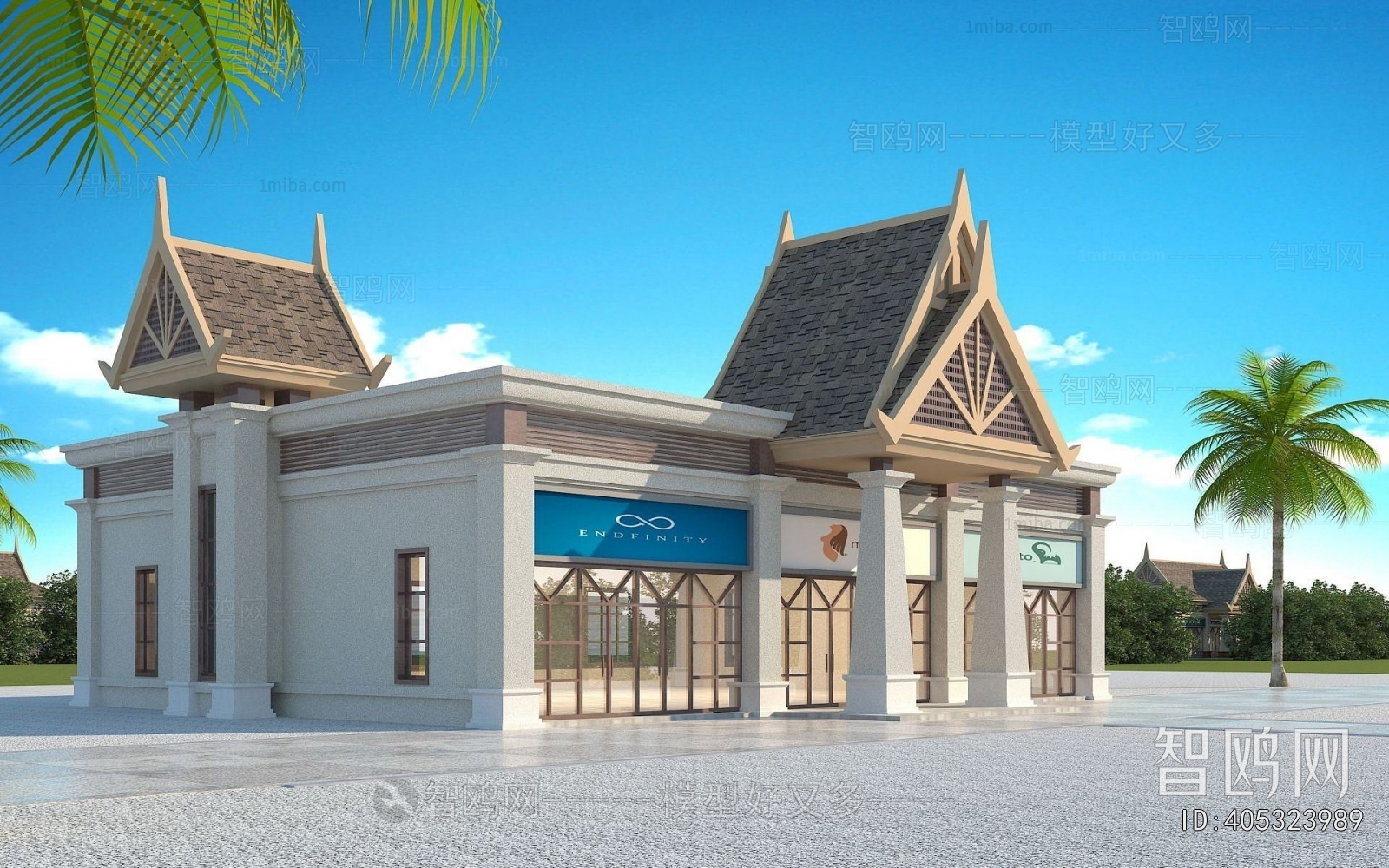 Southeast Asian Style Commercial Street