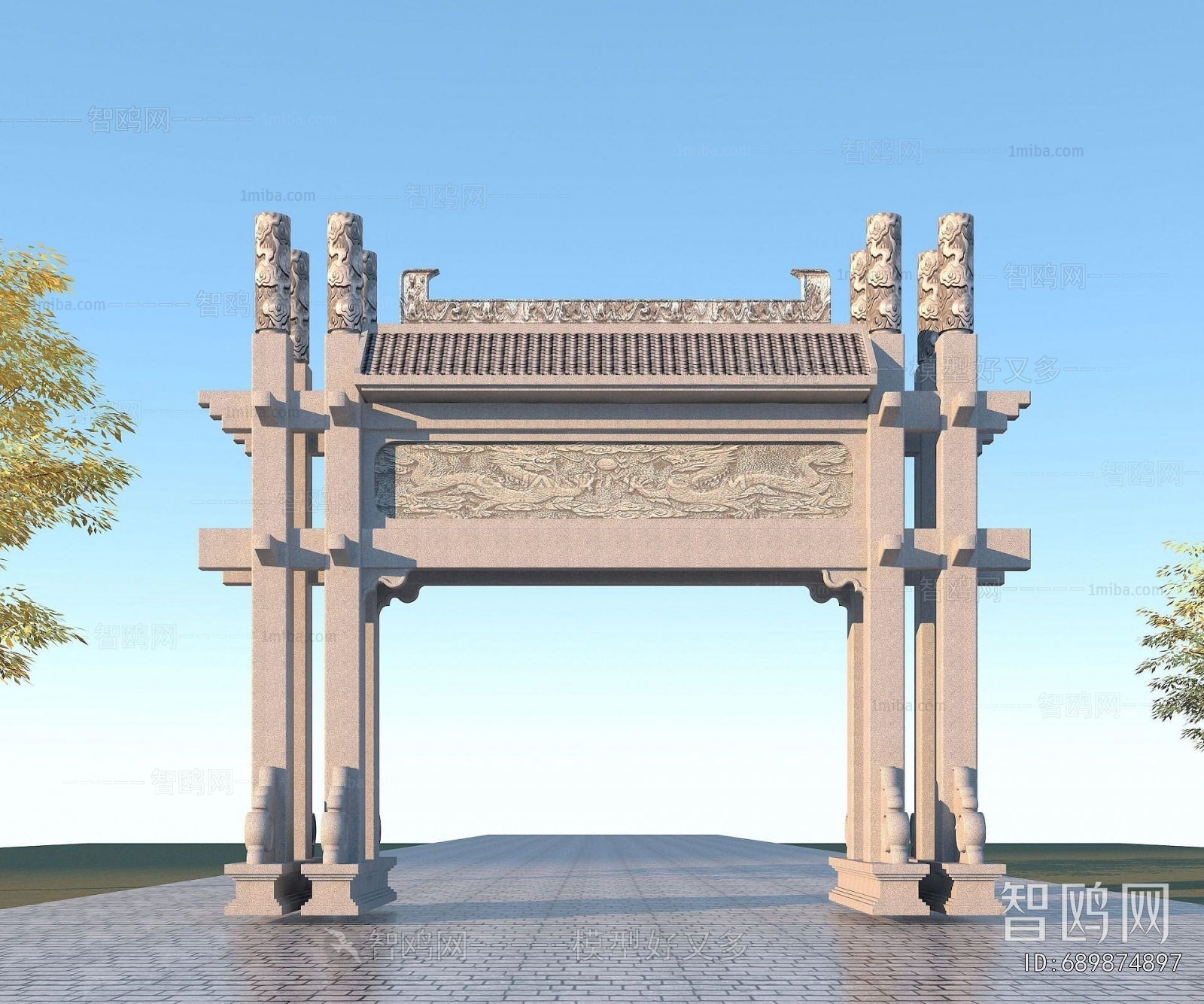 Chinese Style Building Component