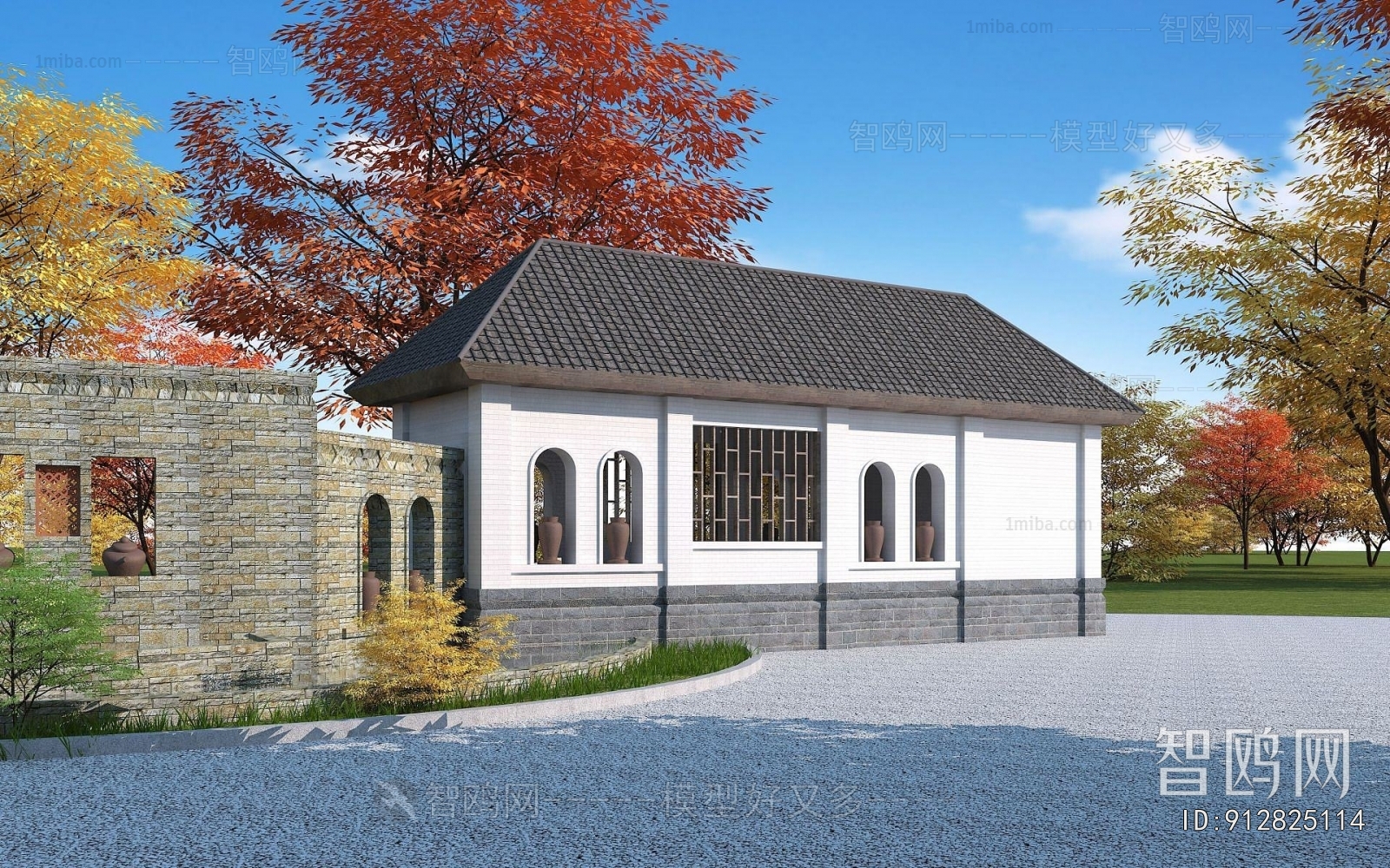 Chinese Style Public Building