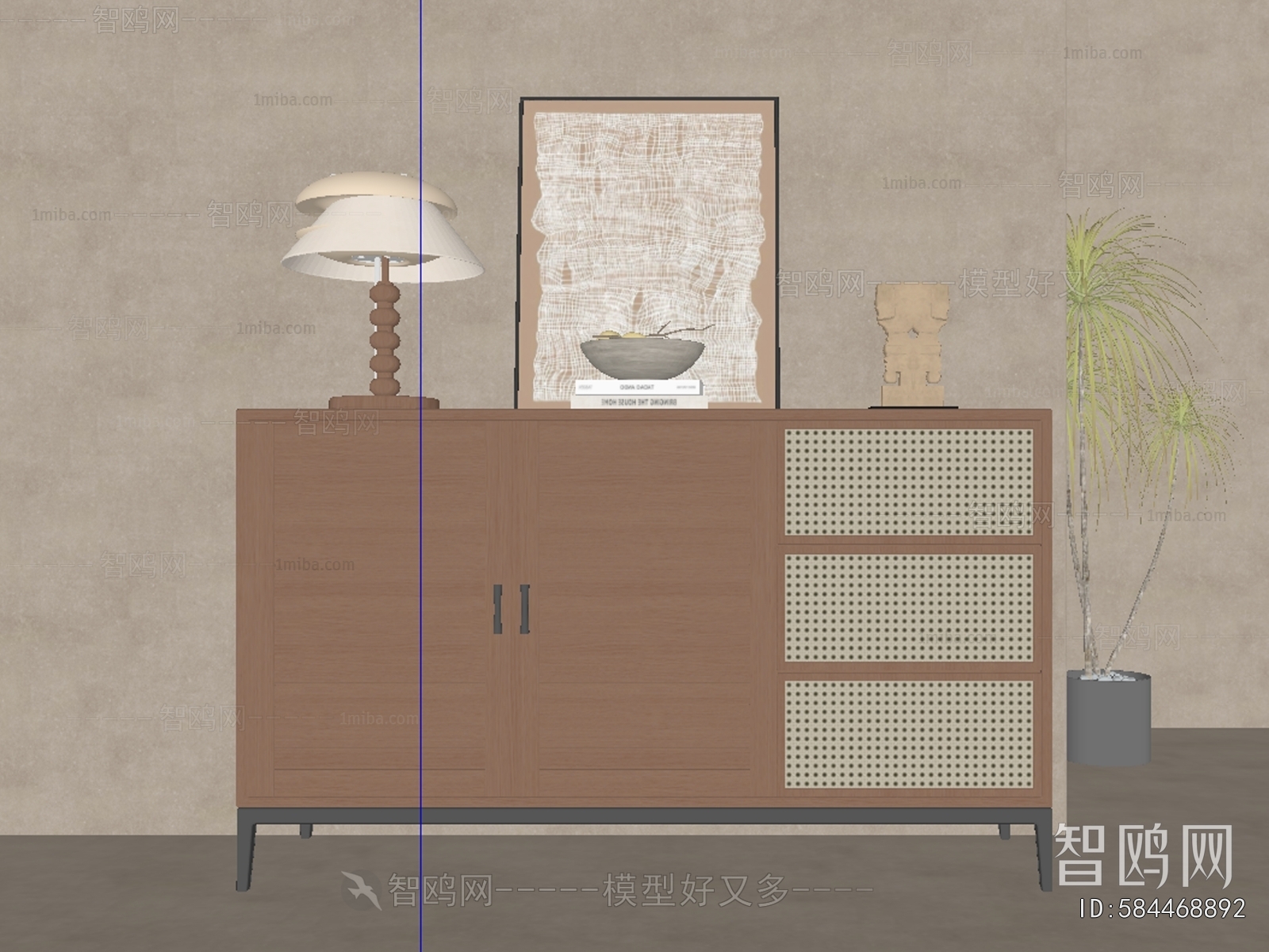 Wabi-sabi Style Side Cabinet/Entrance Cabinet