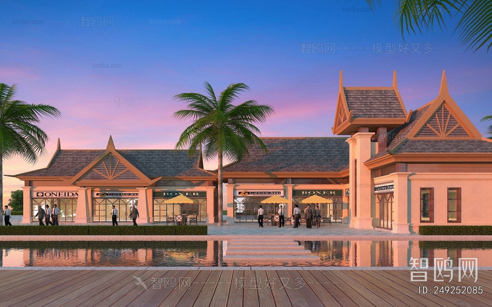 Southeast Asian Style Commercial Street