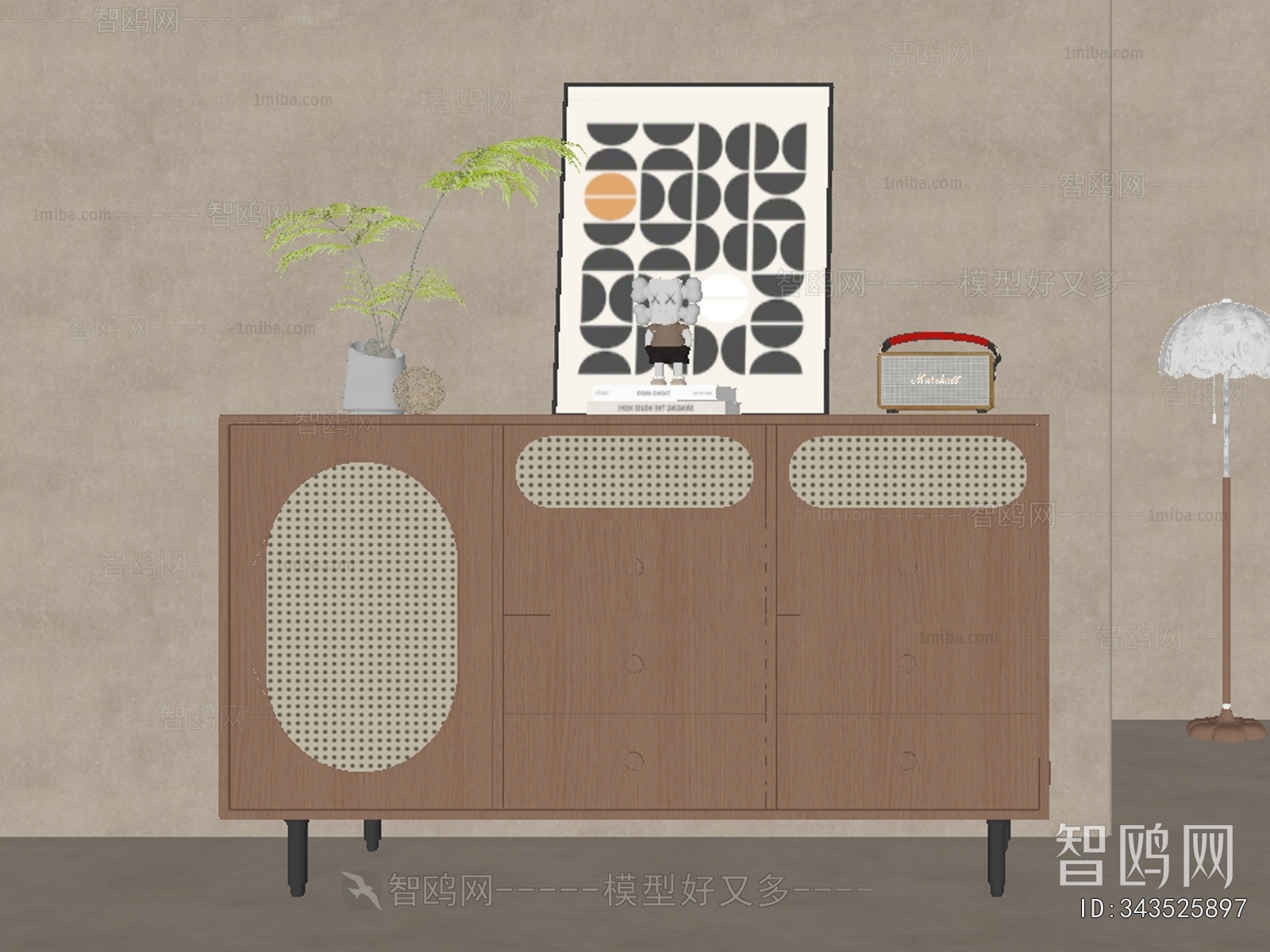 Wabi-sabi Style Side Cabinet/Entrance Cabinet