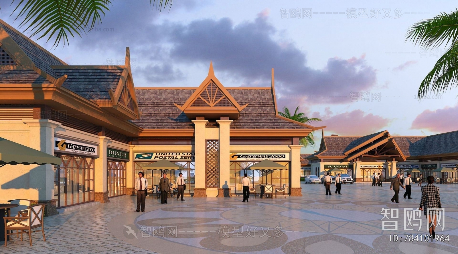 Southeast Asian Style Commercial Street