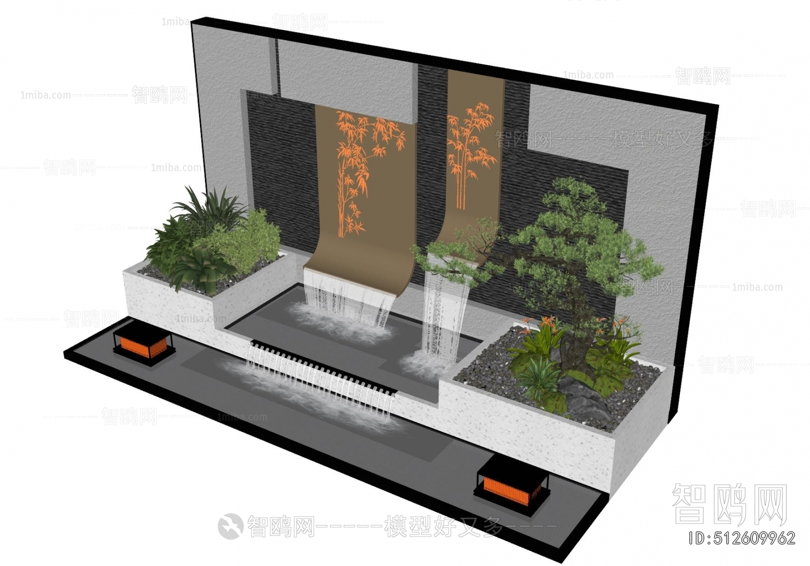 Modern Rockery Waterscape