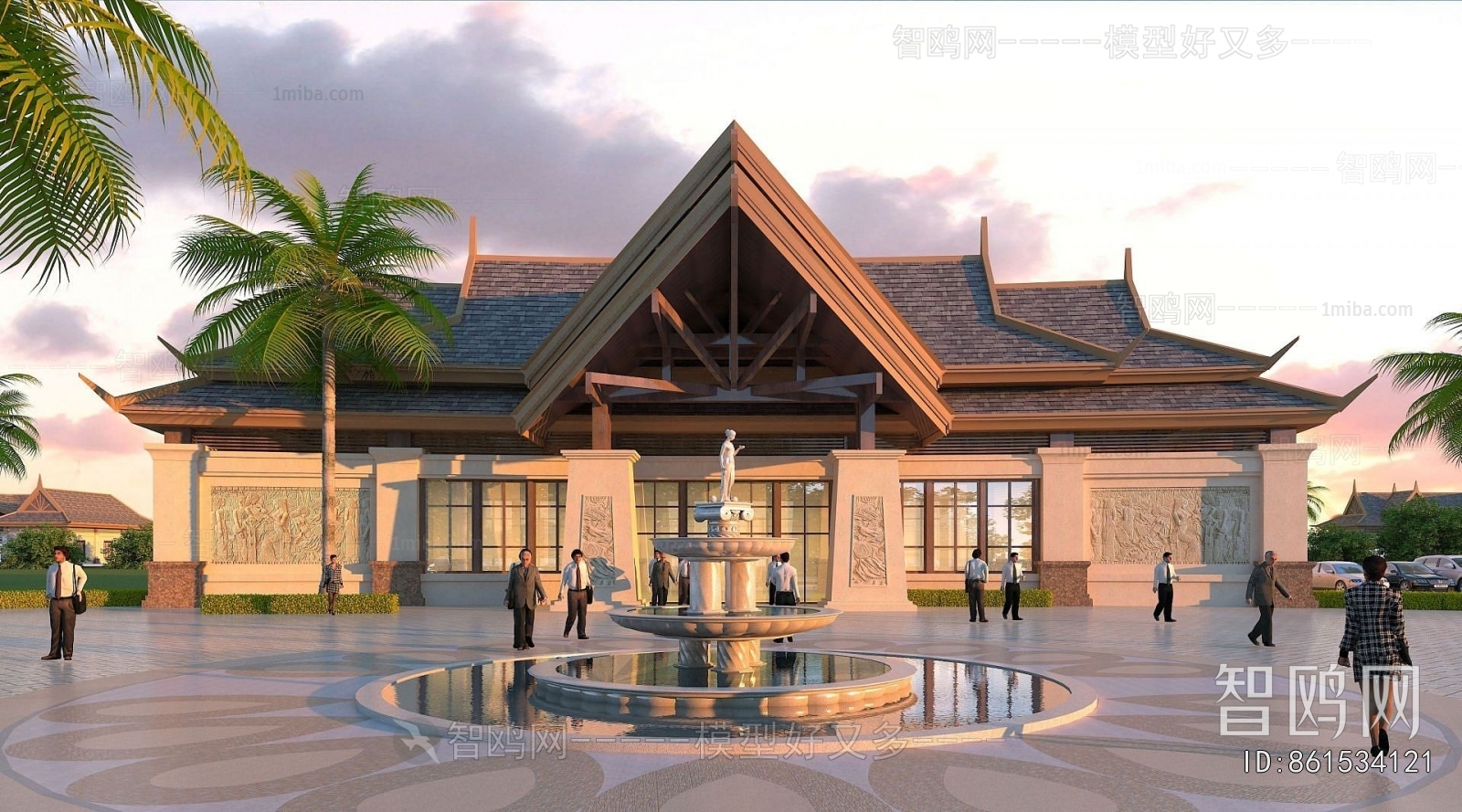 Southeast Asian Style Public Building