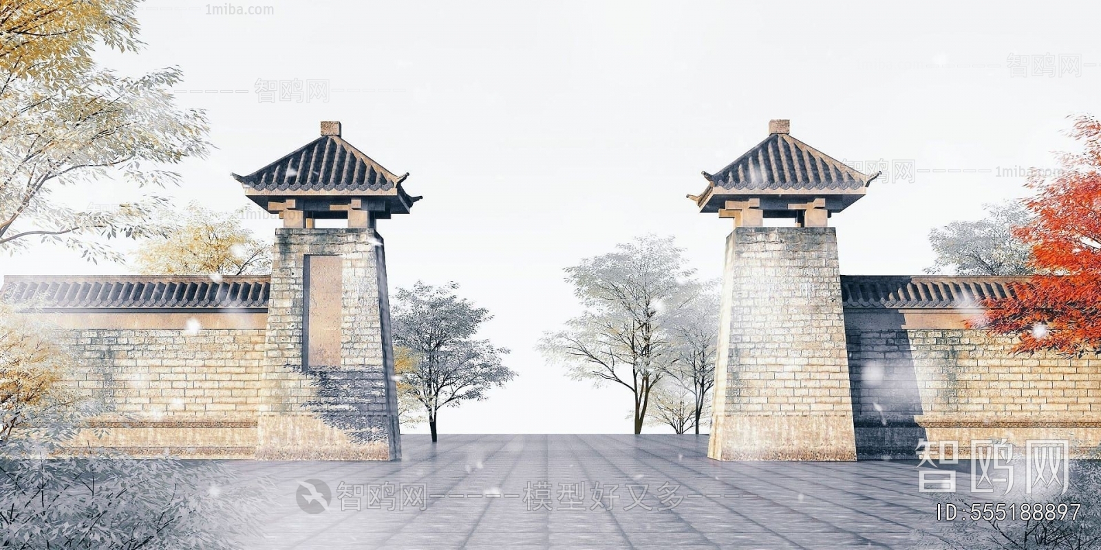 Chinese Style Ancient Architectural Buildings