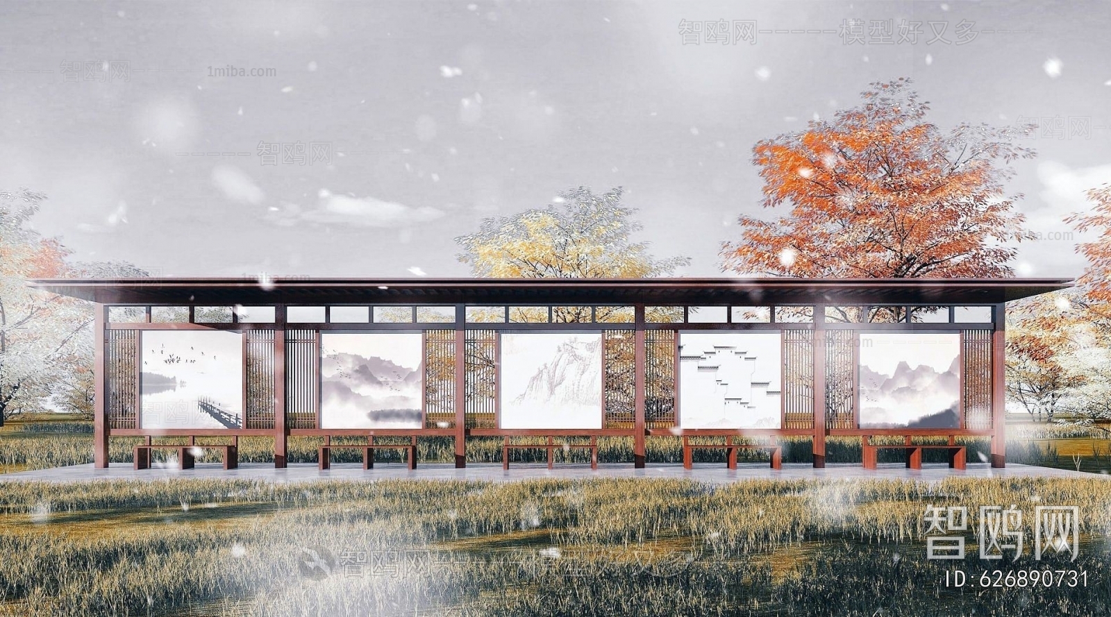 New Chinese Style Gallery Frame