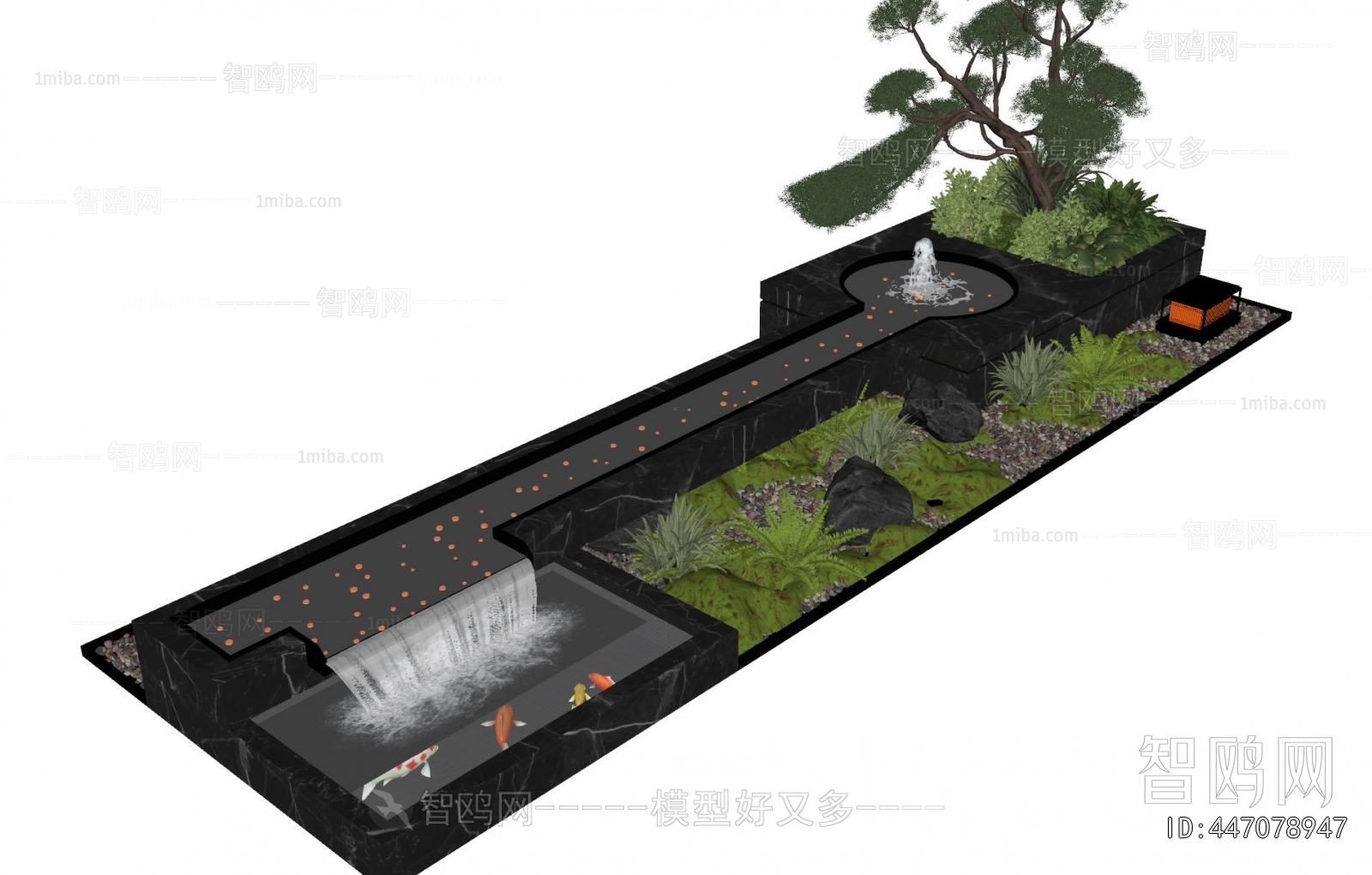 Modern Rockery Waterscape