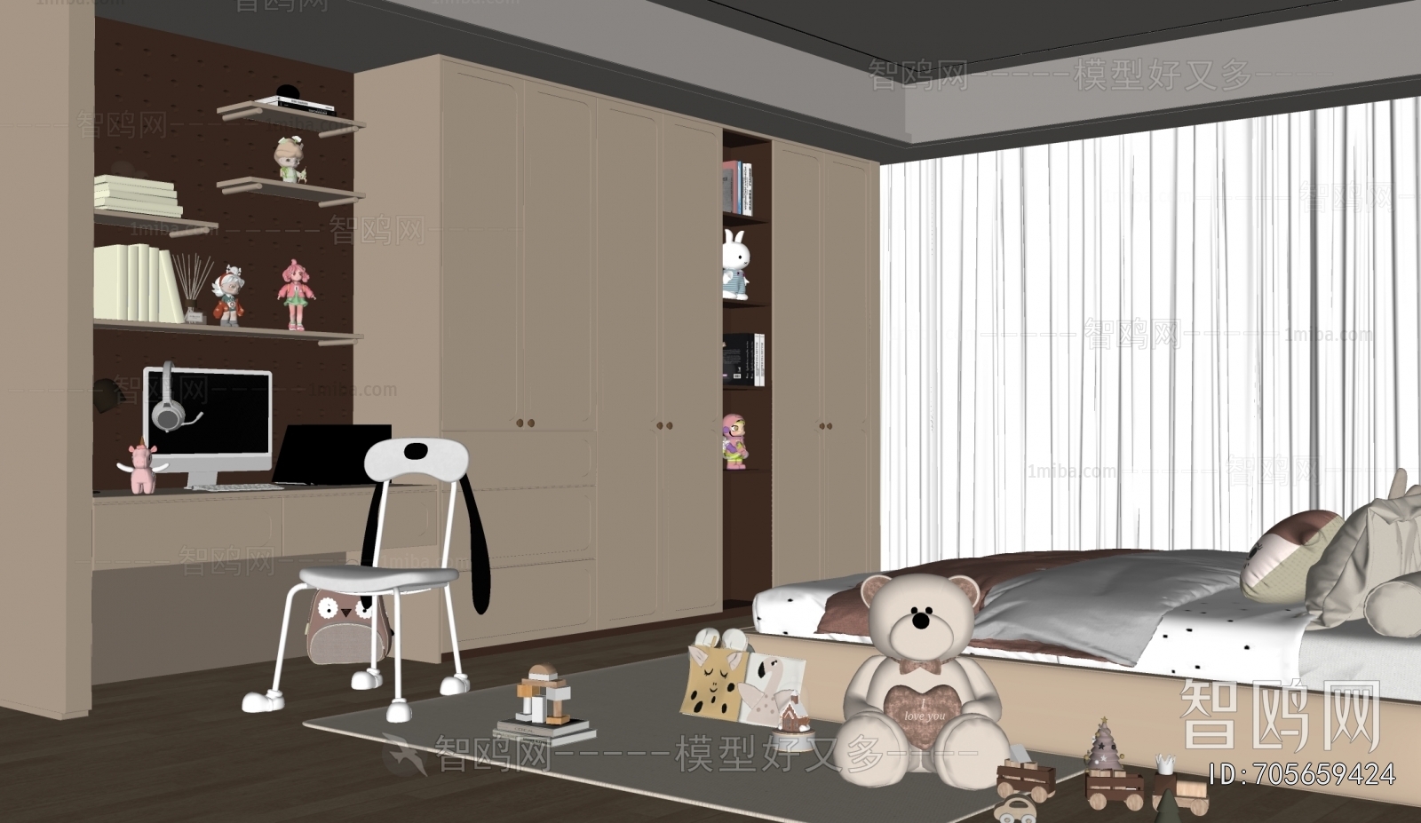 Modern Girl's Room Daughter's Room