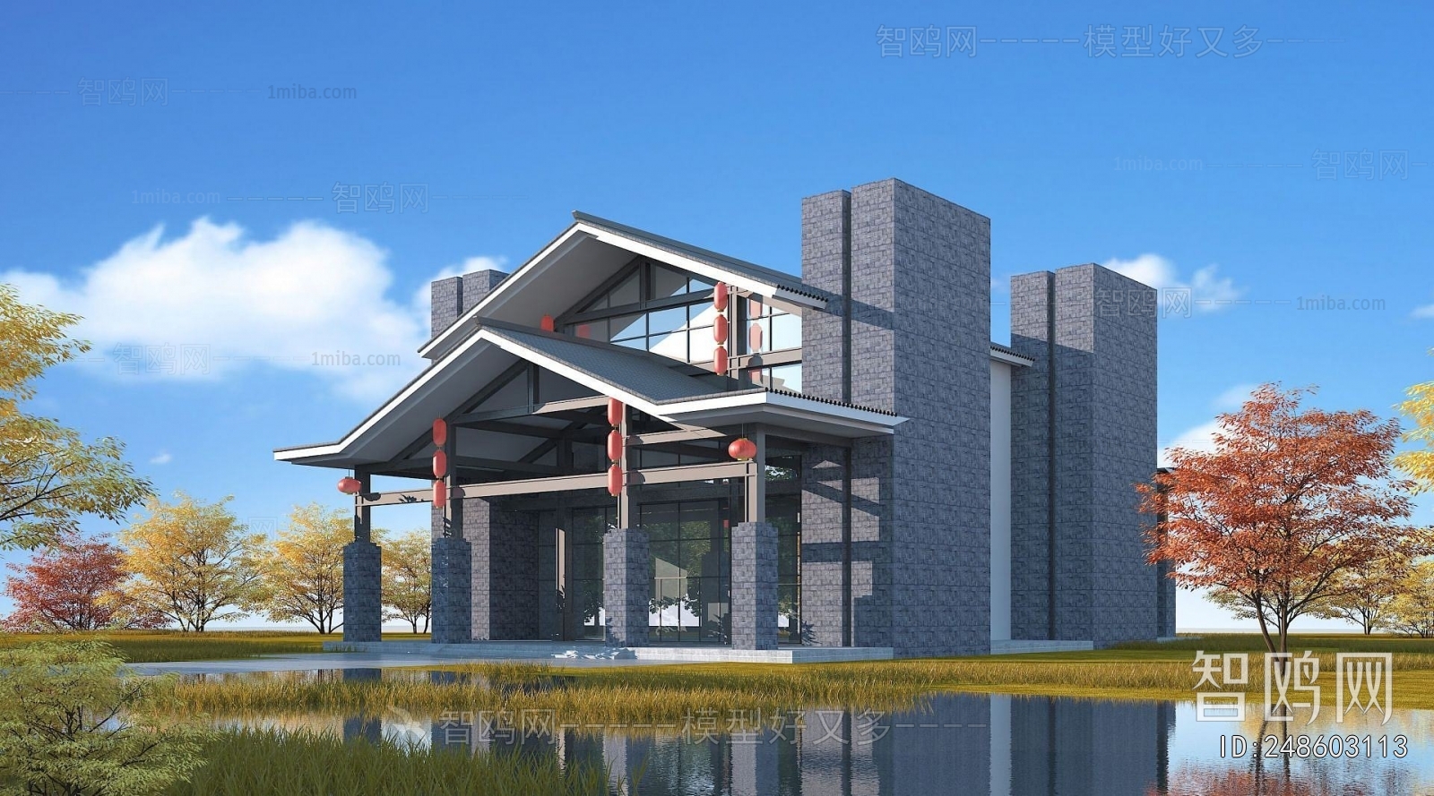 New Chinese Style Facade Element