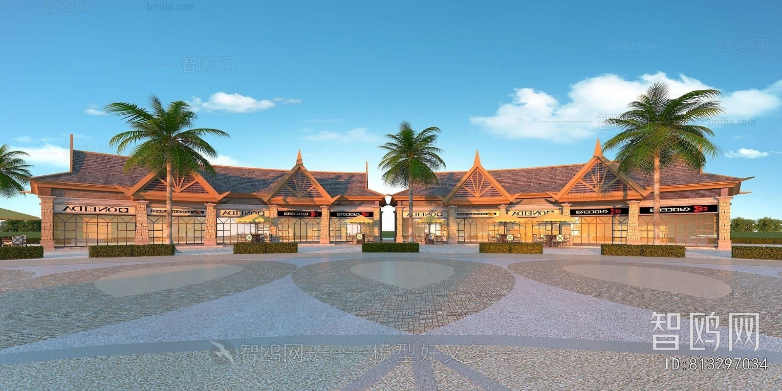 Southeast Asian Style Commercial Street