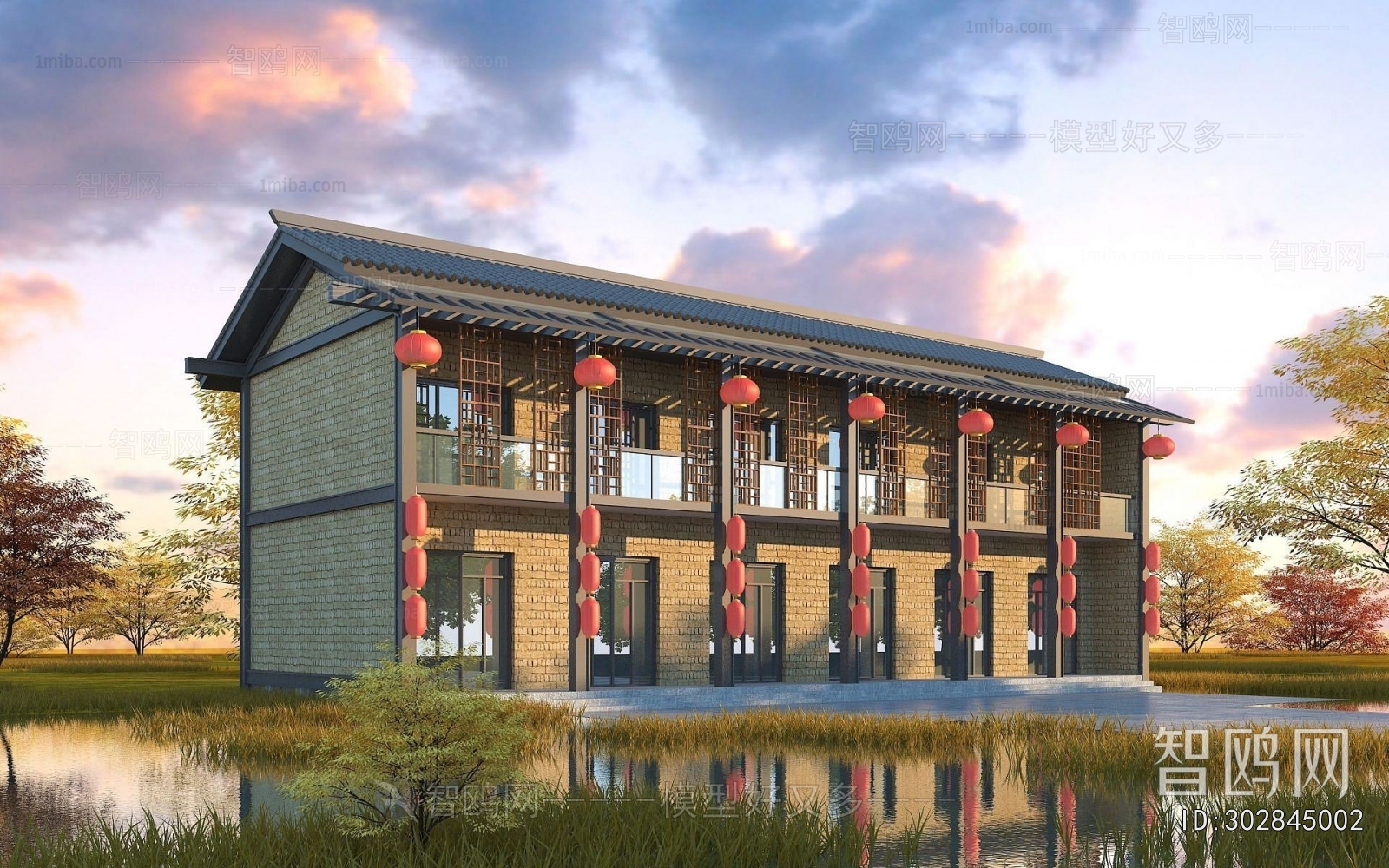 Chinese Style Public Building