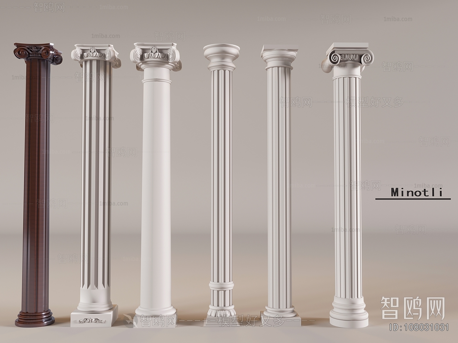 Simple European Style Roman Pillar