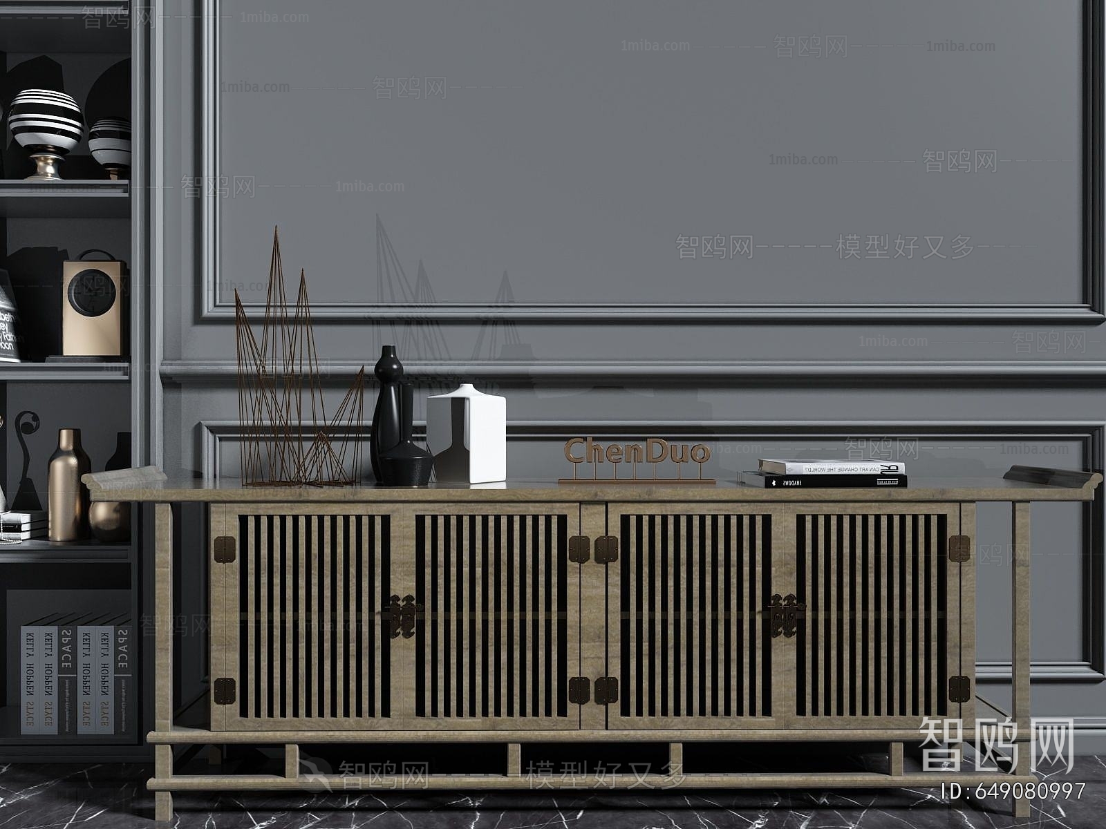 New Chinese Style Entrance Cabinet