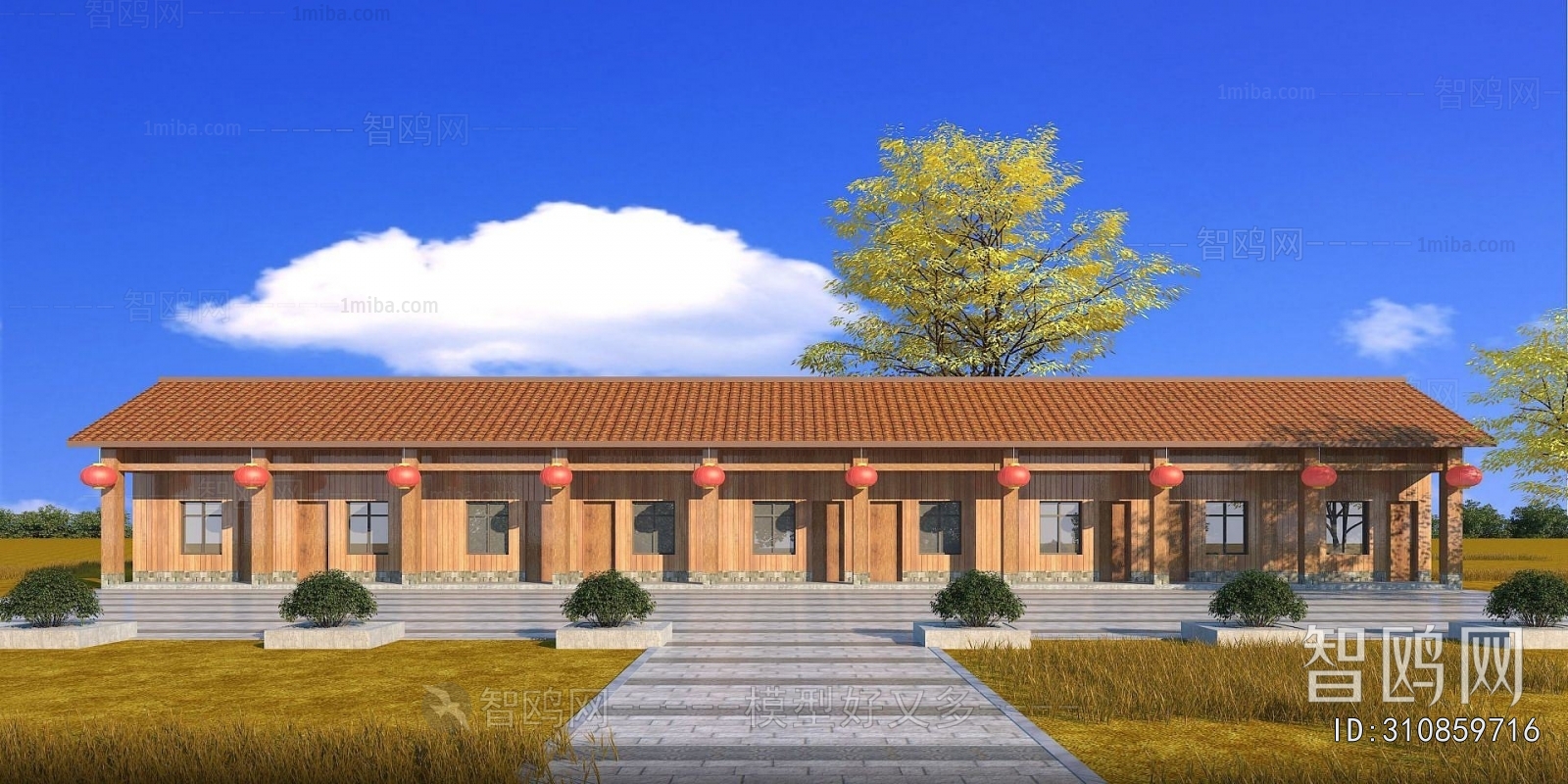 Chinese Style Appearance Of Commercial Building