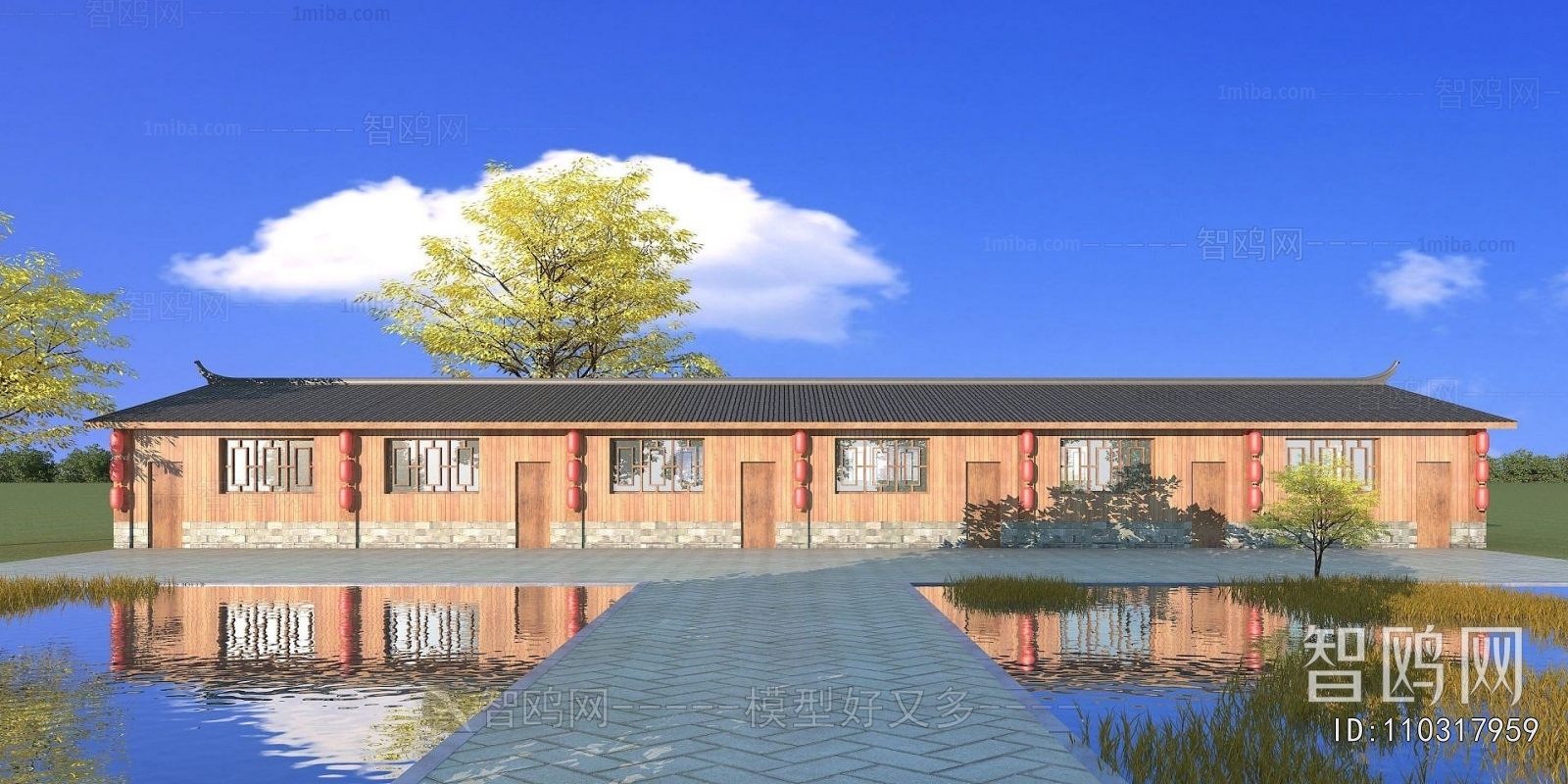 Chinese Style Appearance Of Commercial Building