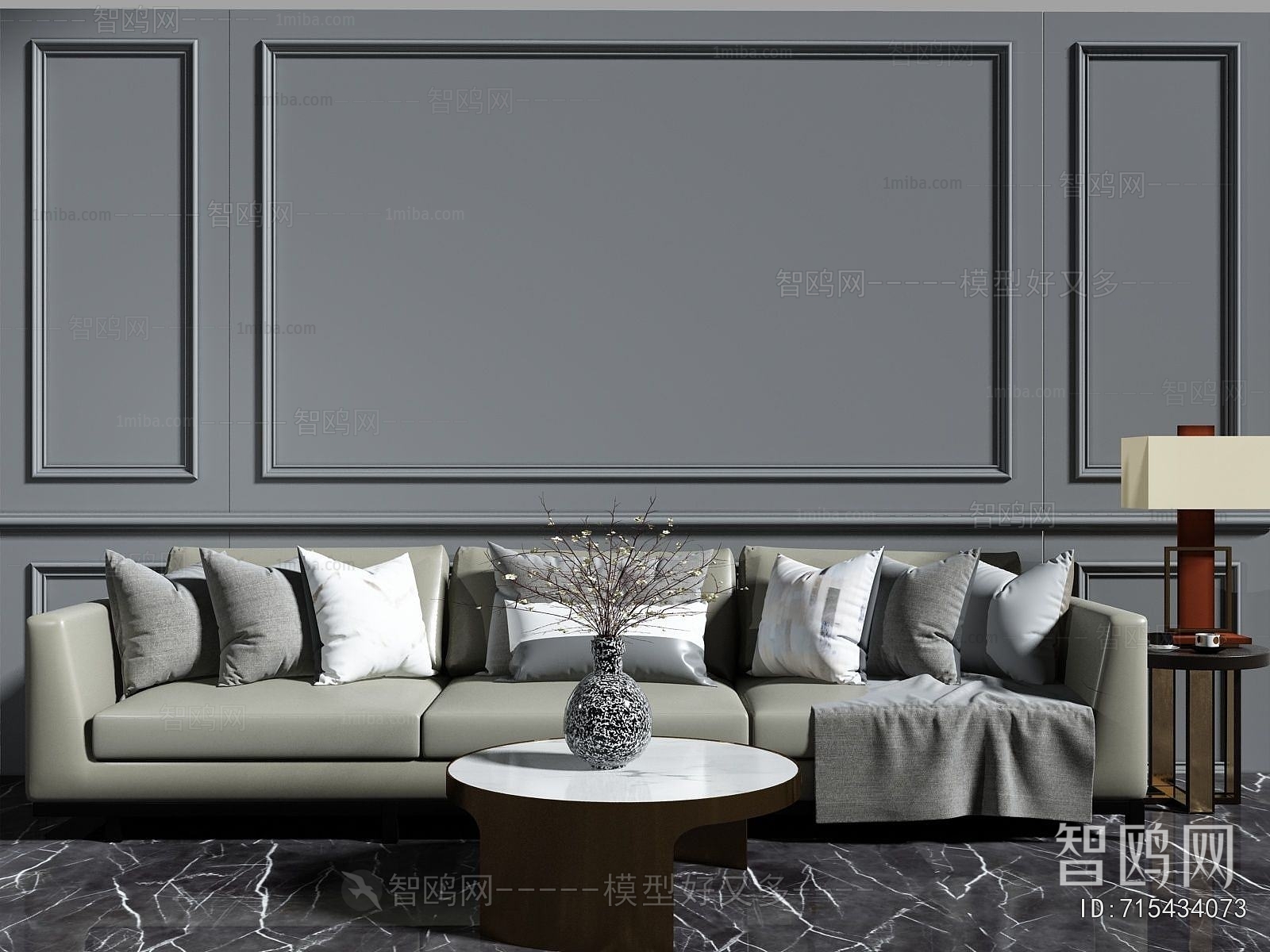 Modern Three-seat Sofa