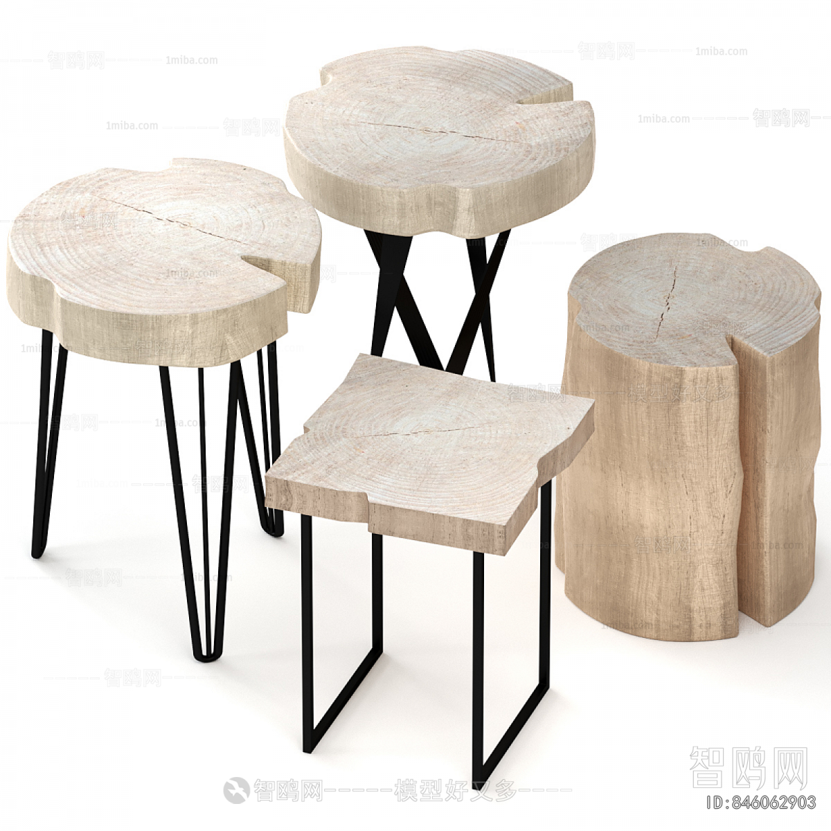 Wabi-sabi Style Side Table/corner Table