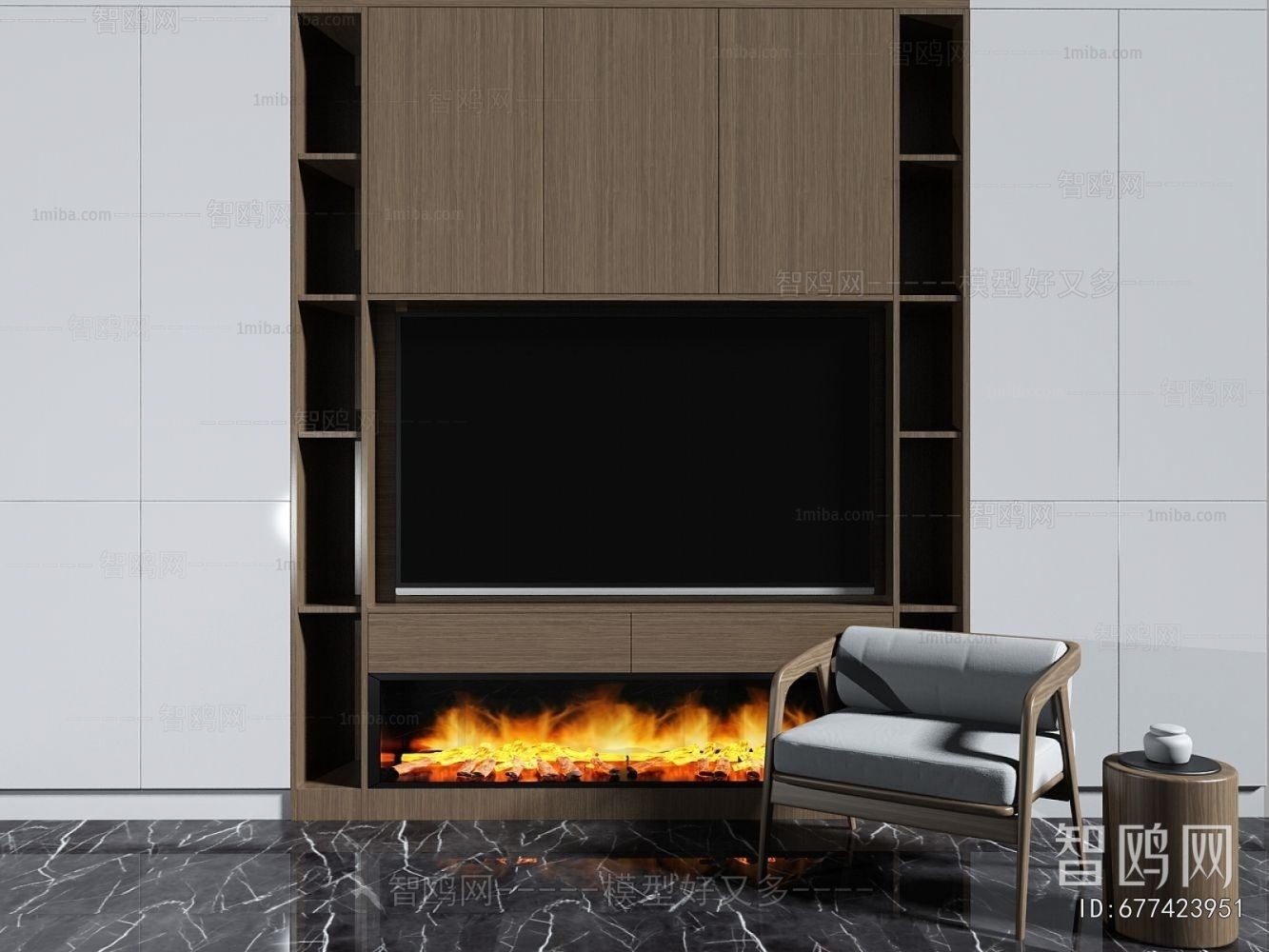 Modern Electronic Fireplace