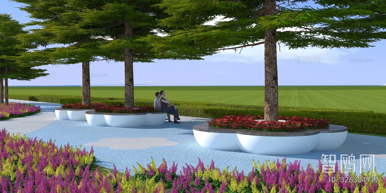 Modern Park Landscape