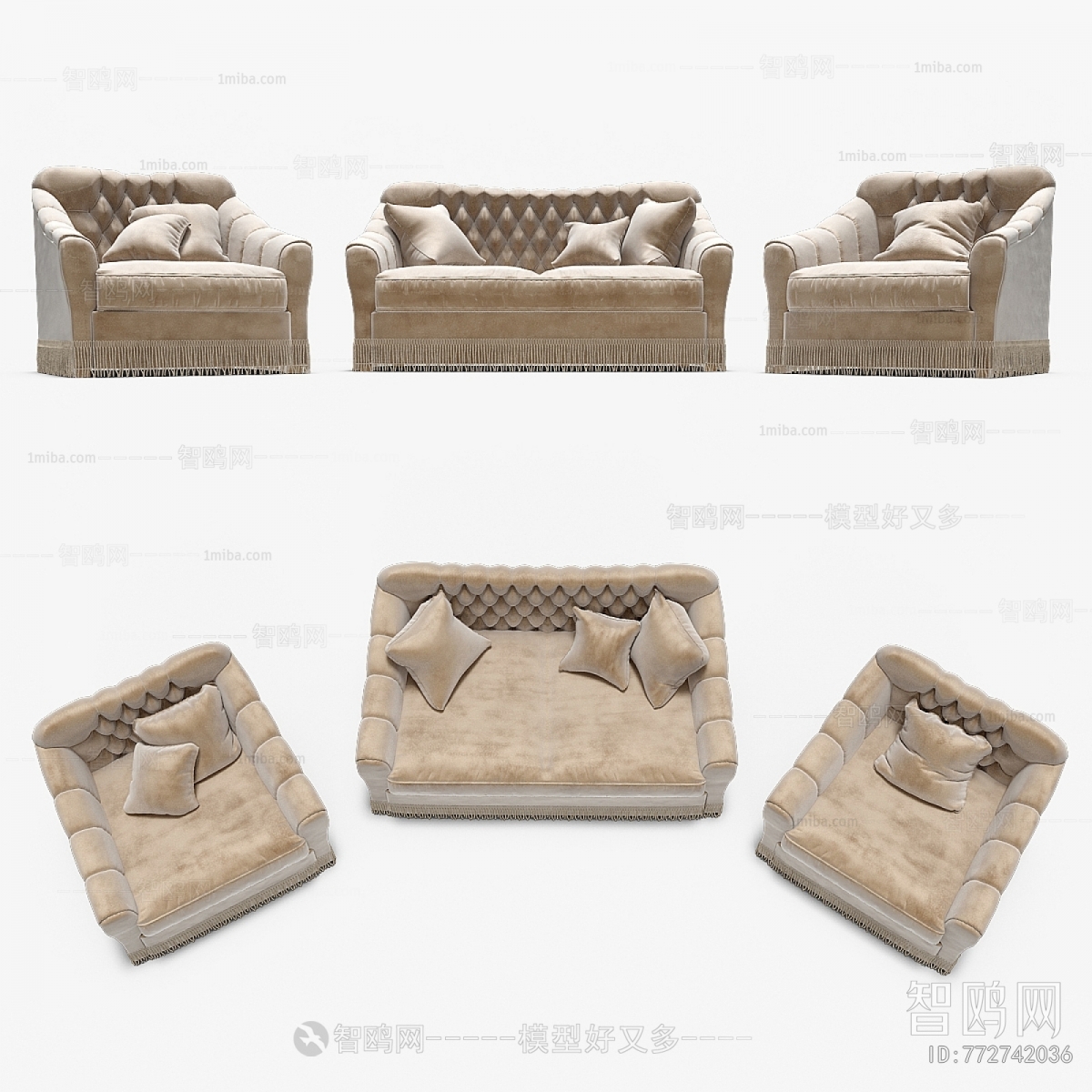 Simple European Style Sofa Combination