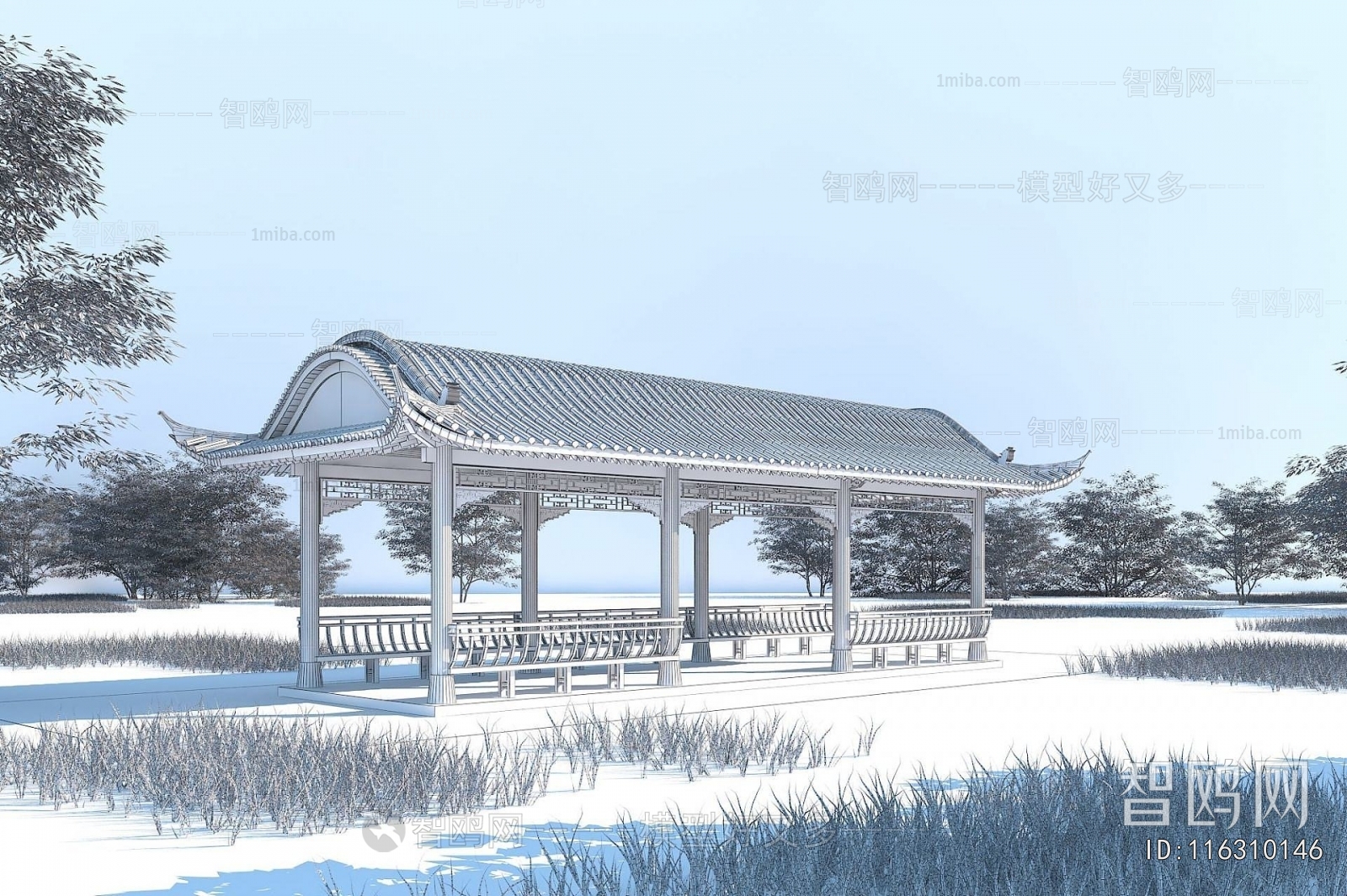 Chinese Style Gallery Frame