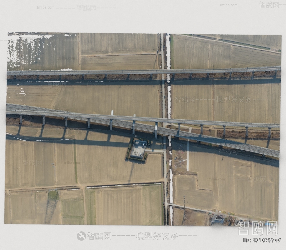 Modern Architectural Bird's-eye View Planning