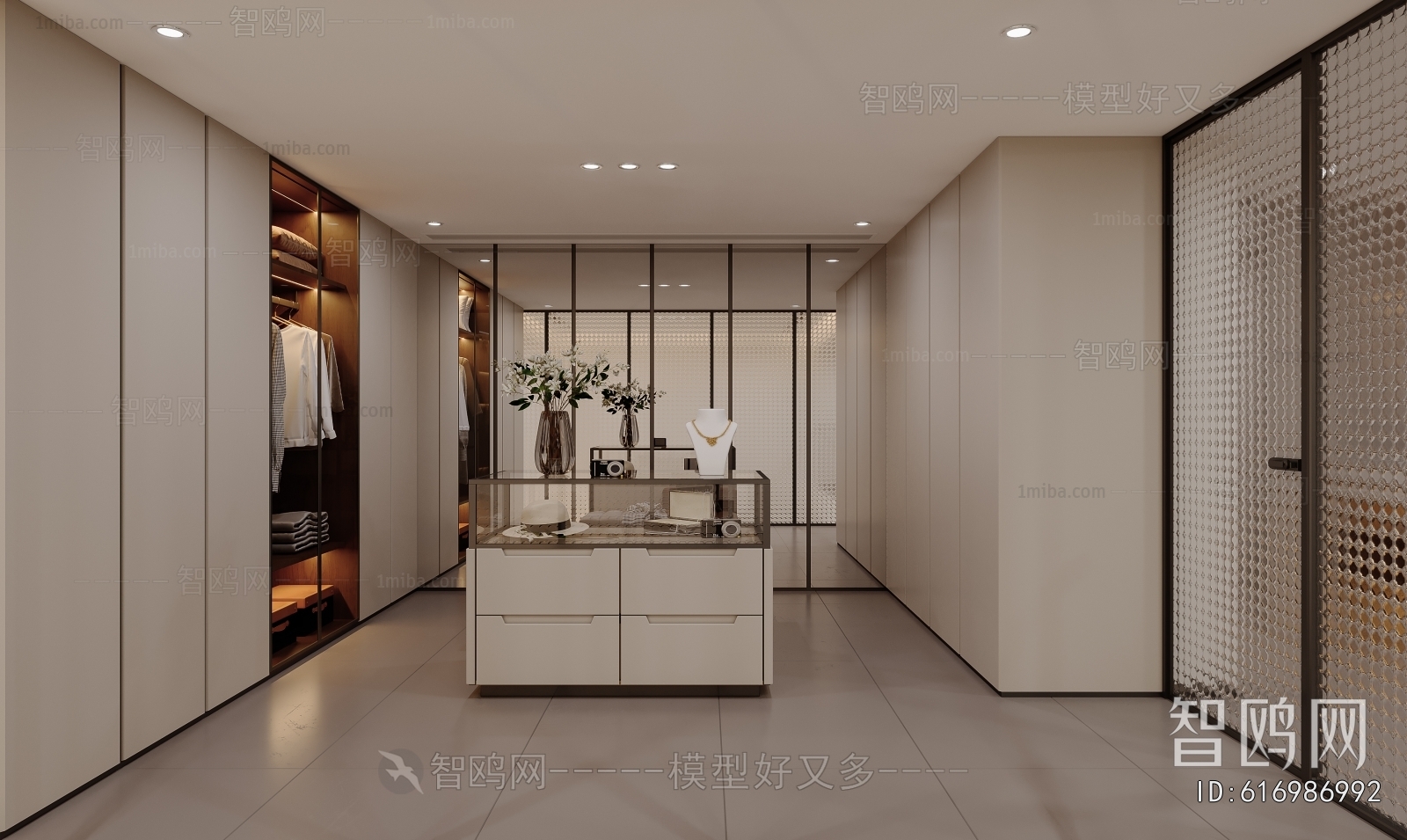 Modern Clothes Storage Area