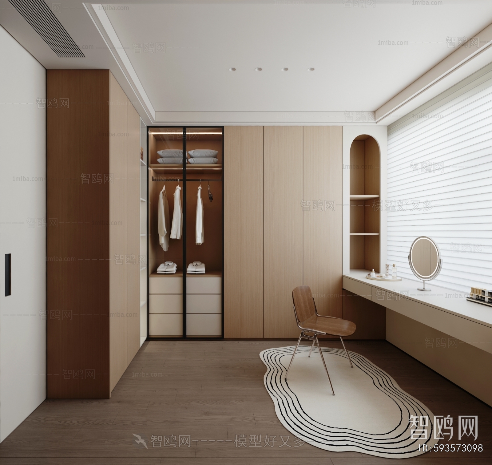 Modern Clothes Storage Area