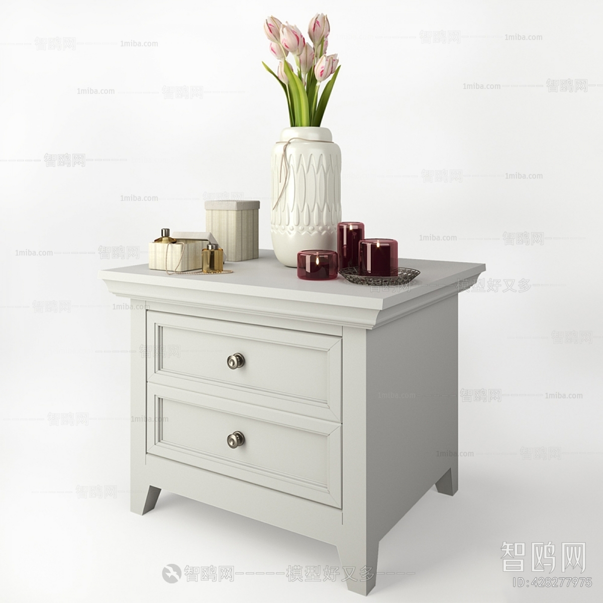 European Style Bedside Cupboard