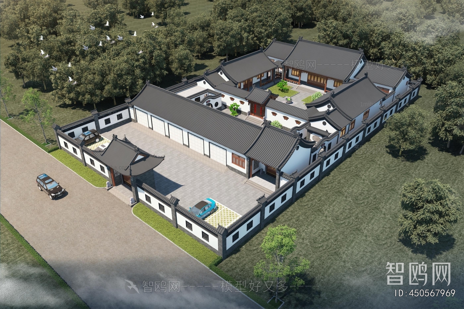 Chinese Style Residential Building