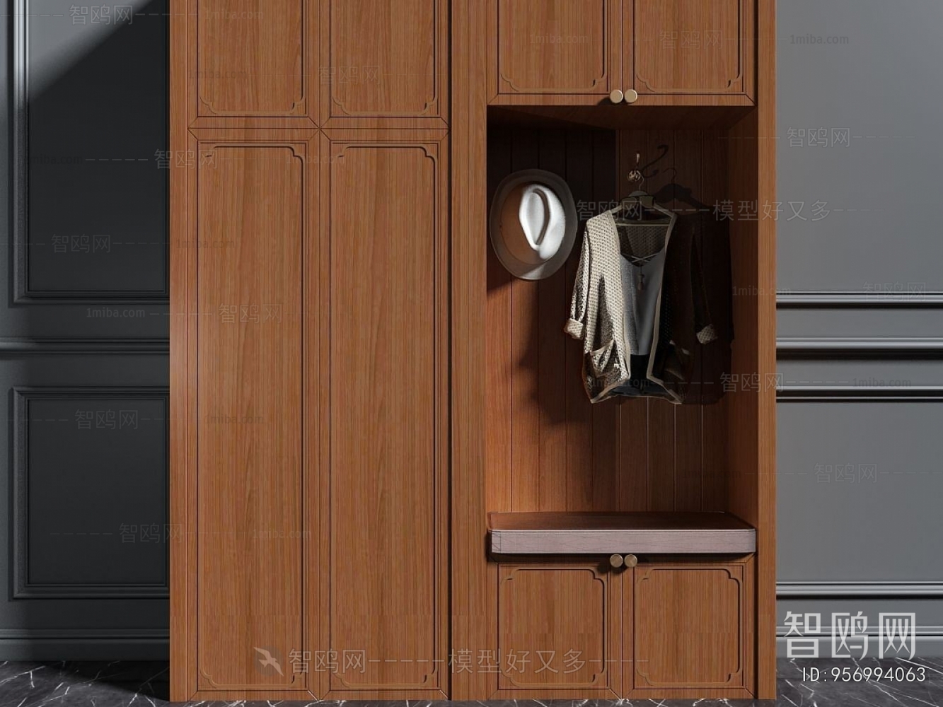 New Chinese Style Shoe Cabinet