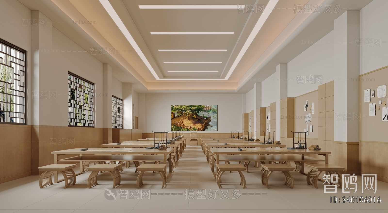New Chinese Style School Classrooms