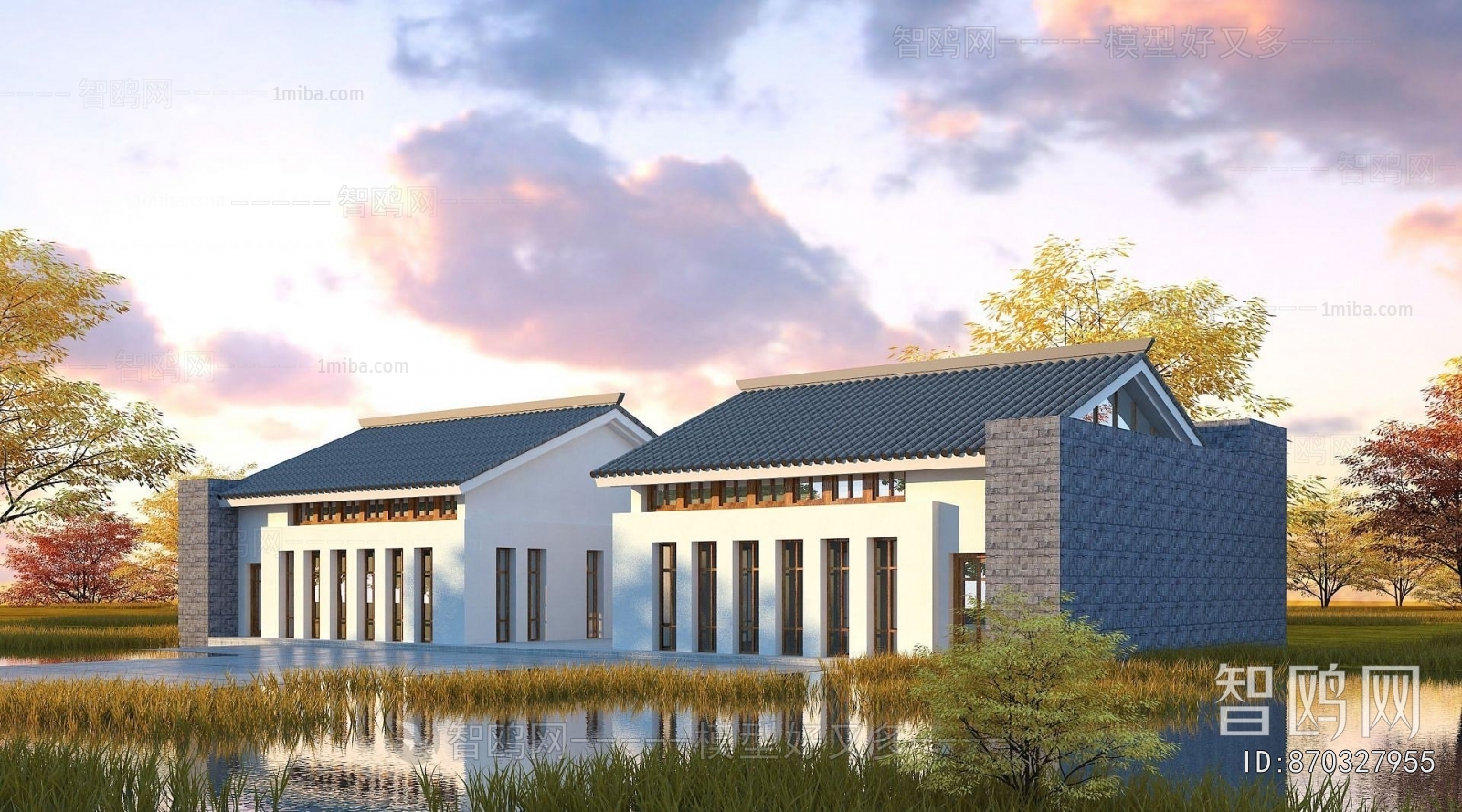 Chinese Style Appearance Of Commercial Building