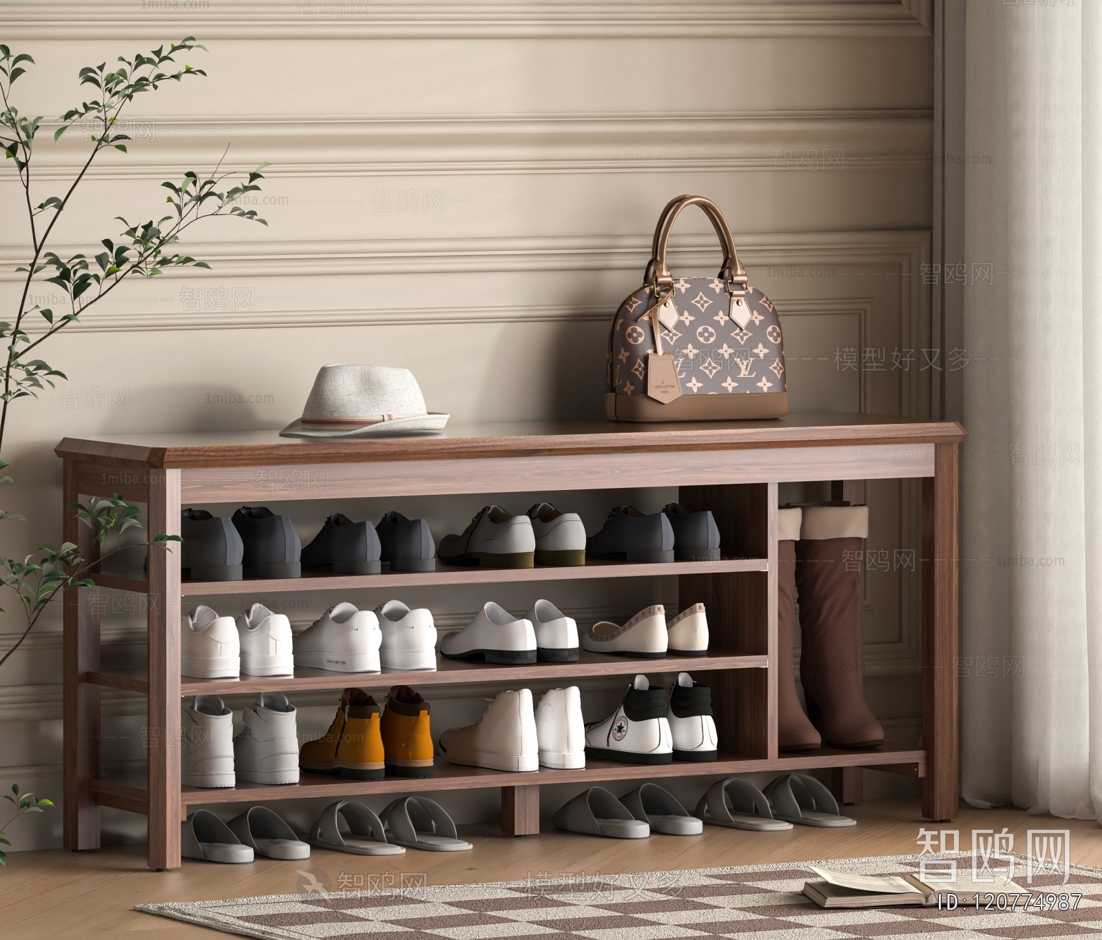 Modern Stool For Changing Shoes