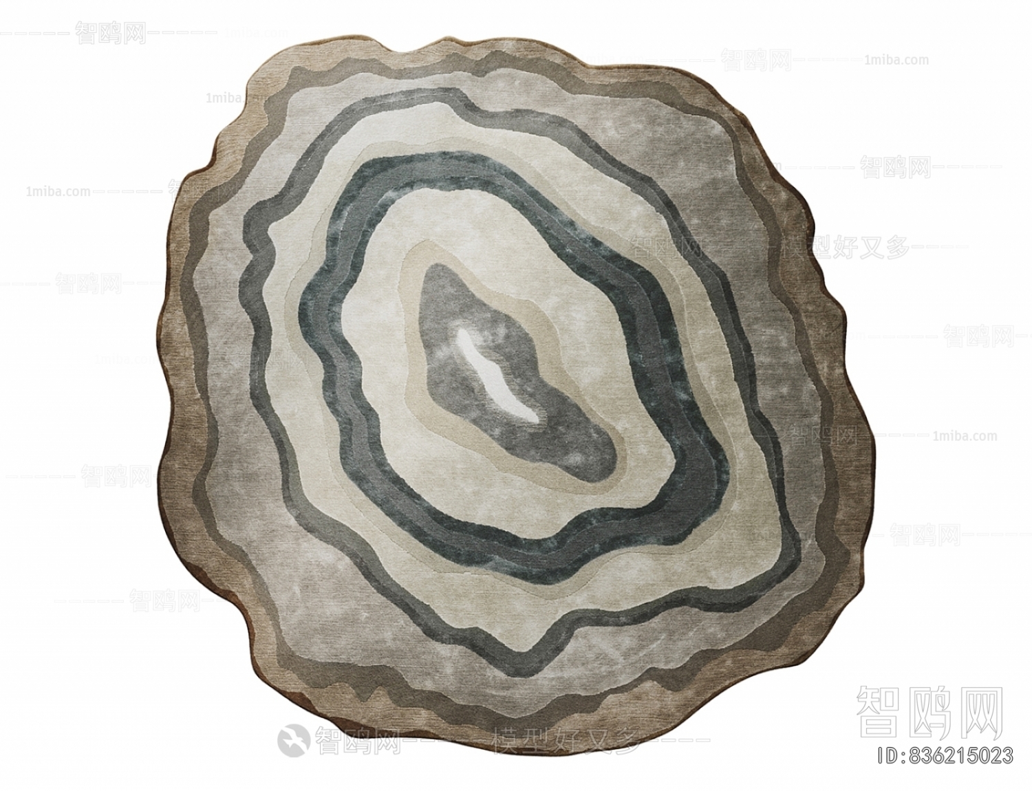 现代复古不规则地毯