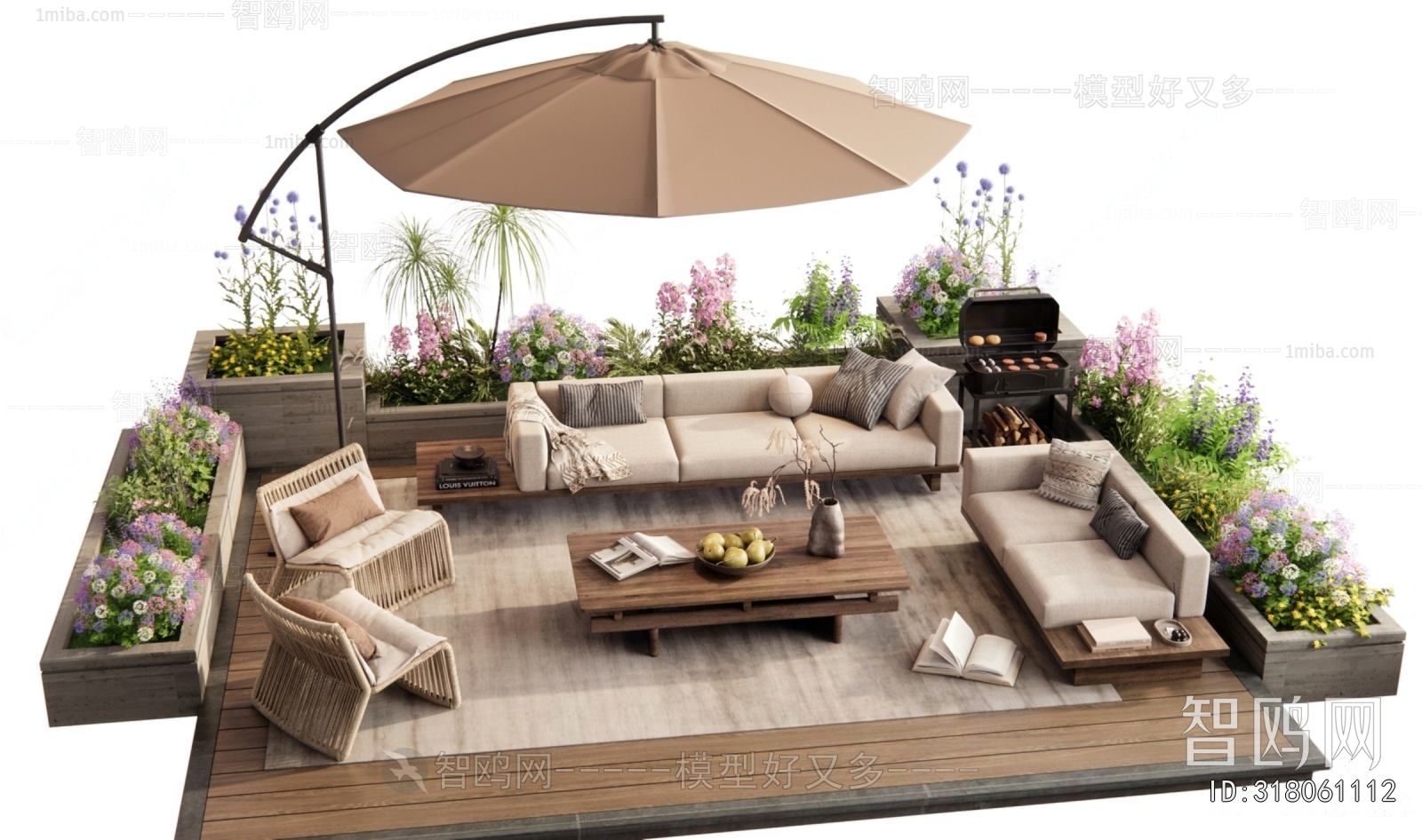 Modern Outdoor Sofa