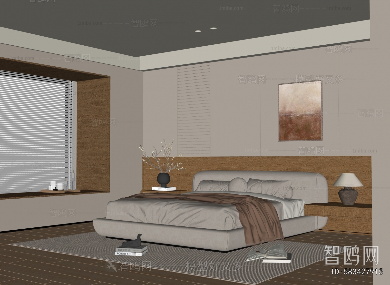 Wabi-sabi Style Bedroom