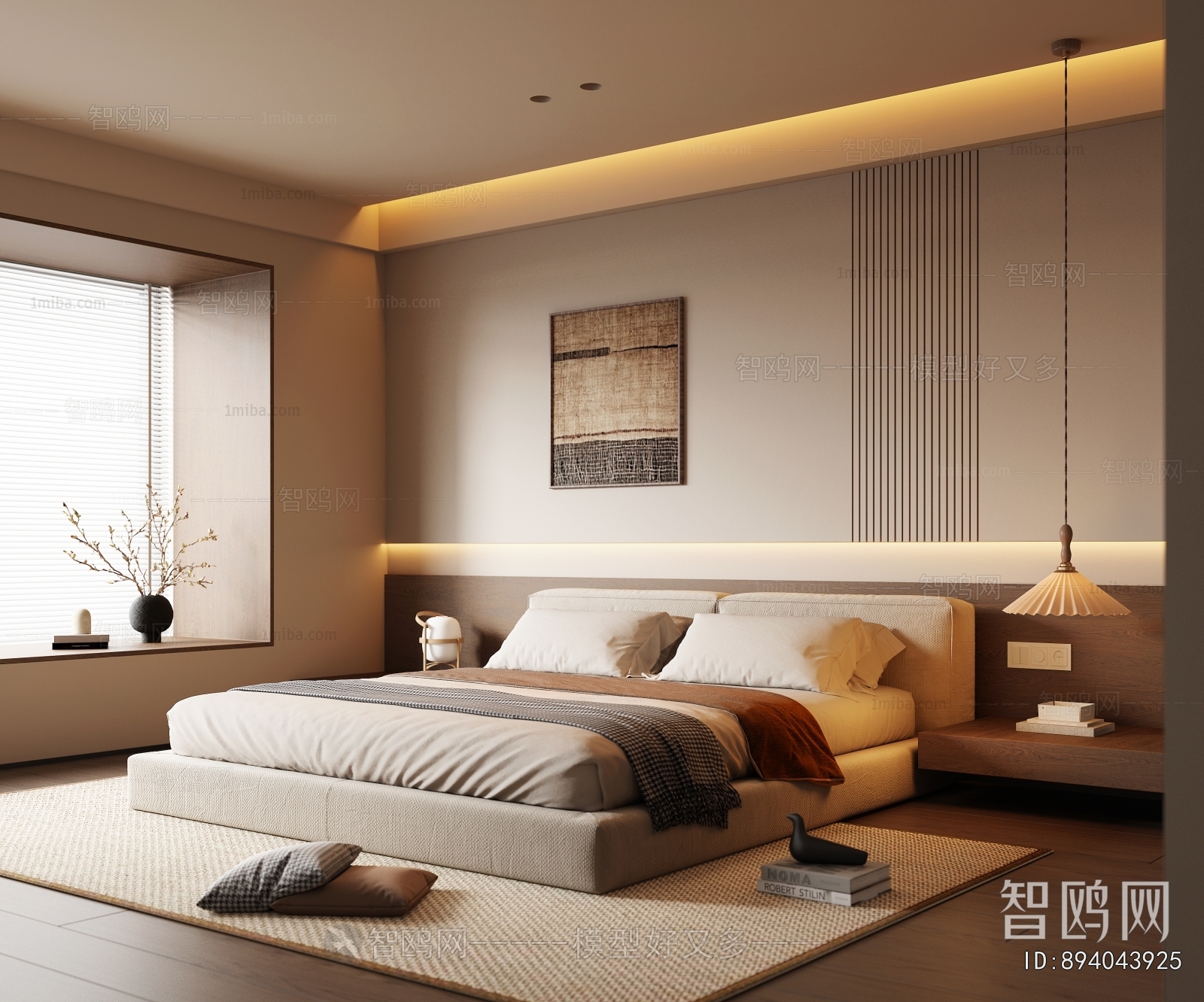 Wabi-sabi Style Bedroom