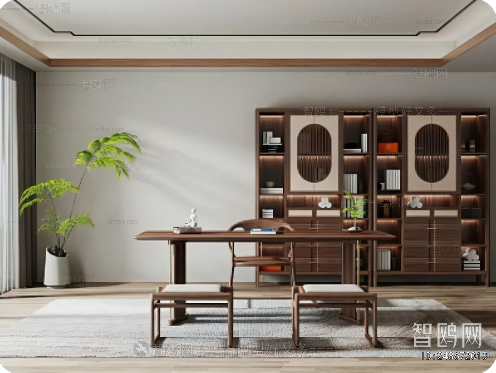 New Chinese Style Study Space