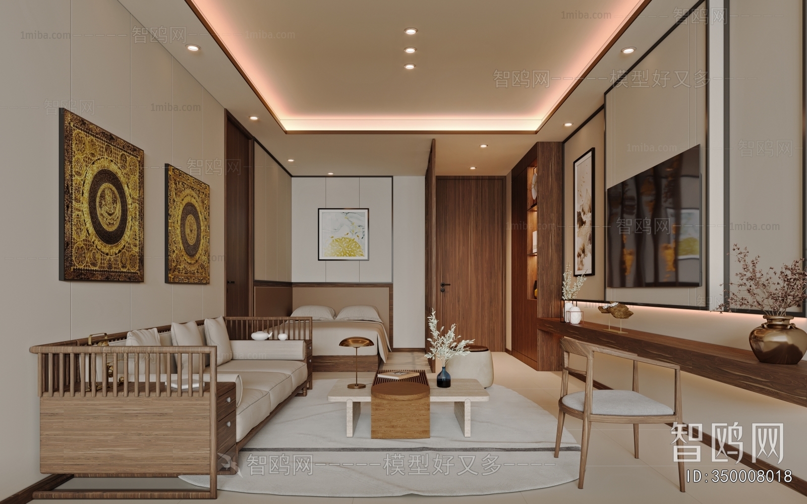 New Chinese Style Guest Room