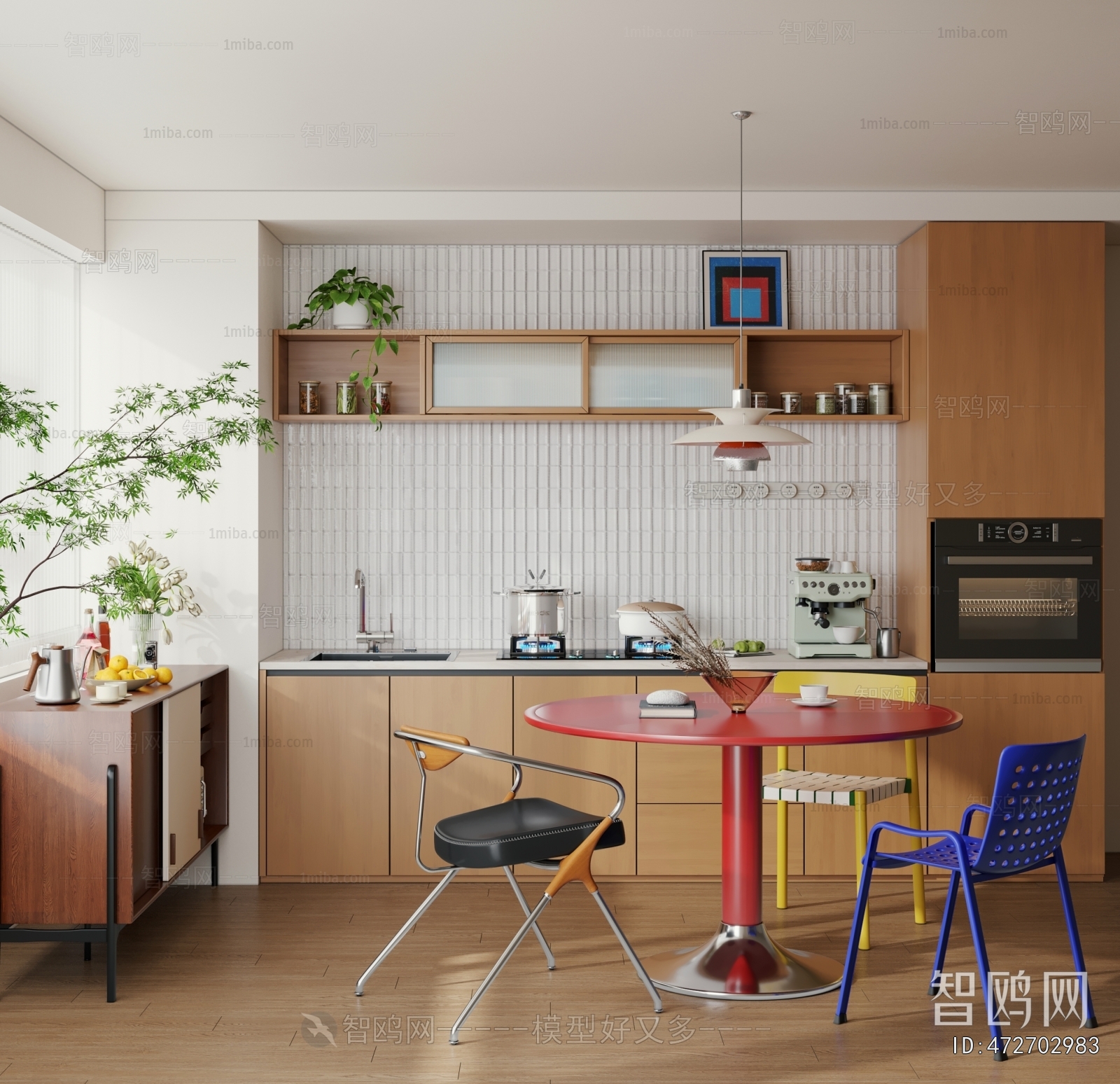 现代孟菲斯多巴胺餐厅